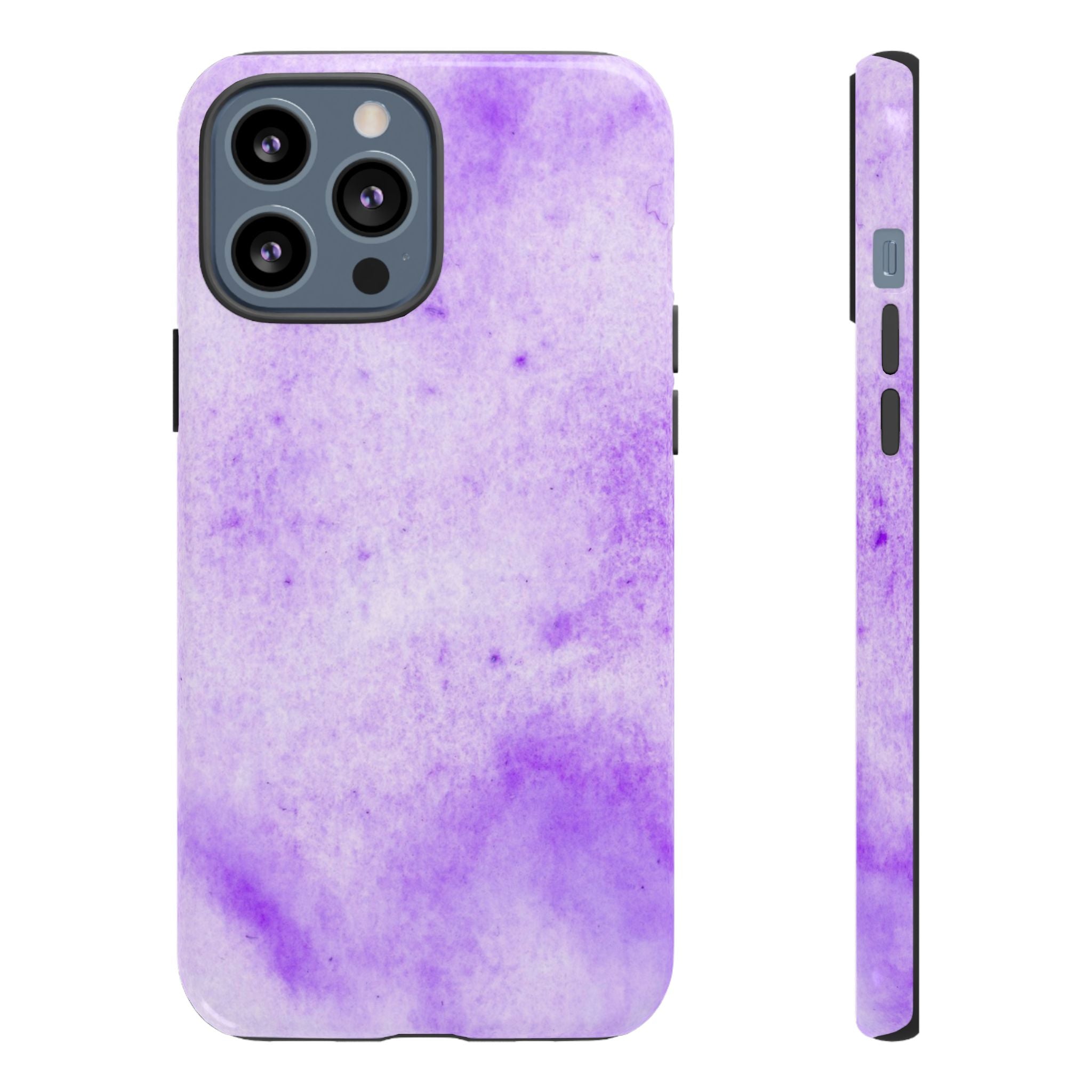 Stylish Phone Case, Purple Marble Design