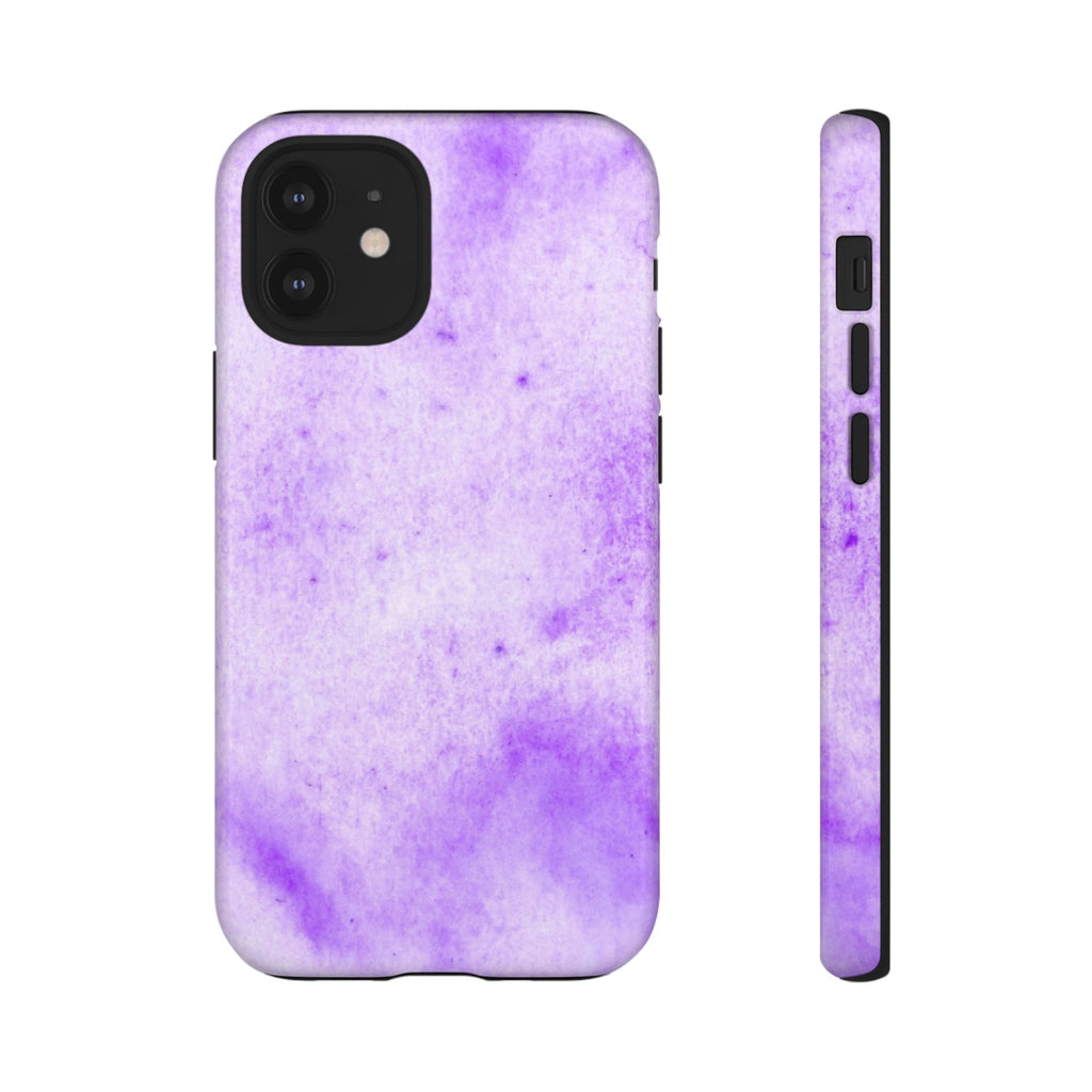Stylish Phone Case, Purple Marble Design