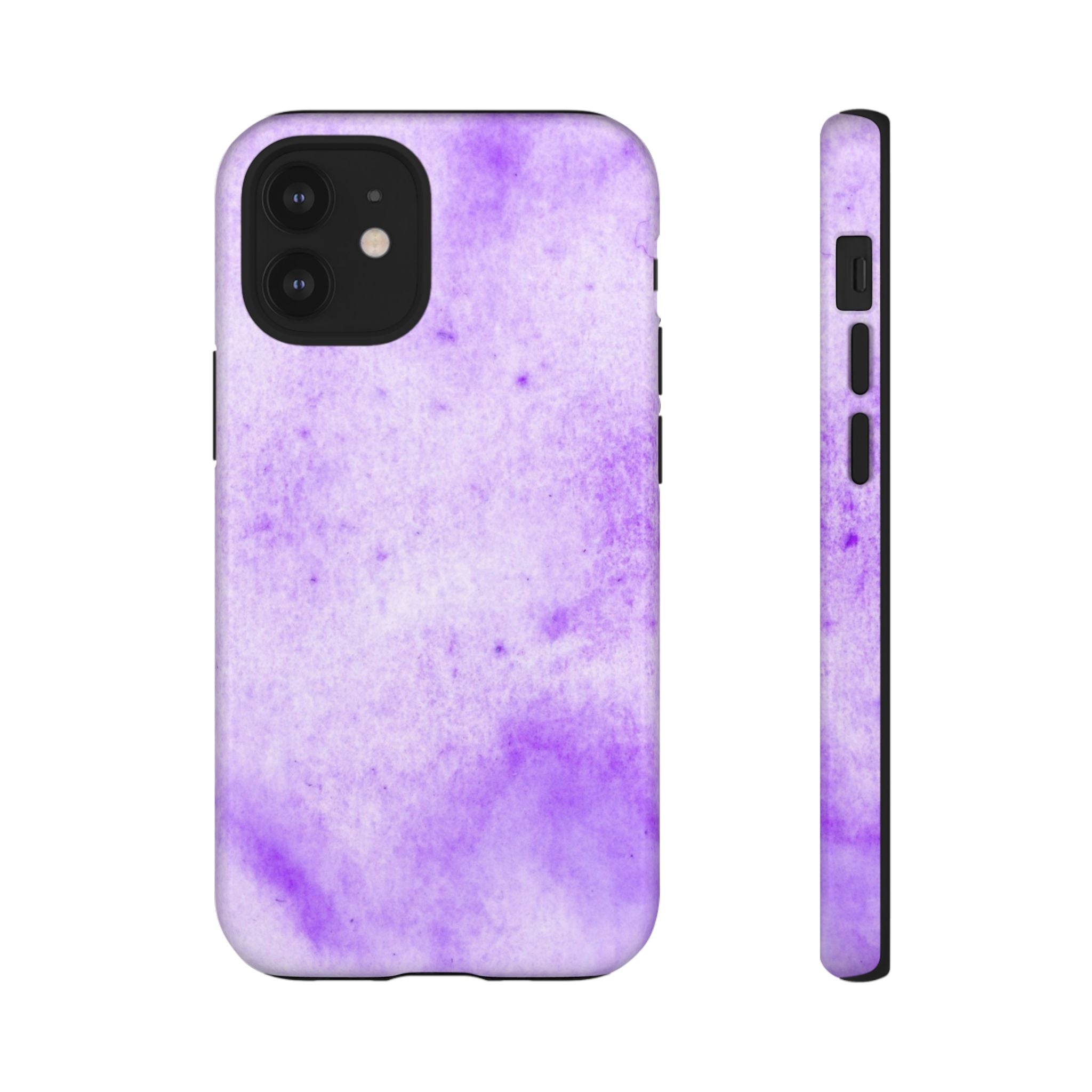 Stylish Phone Case, Purple Marble Design