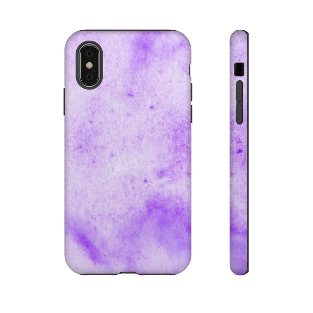Stylish Phone Case, Purple Marble Design