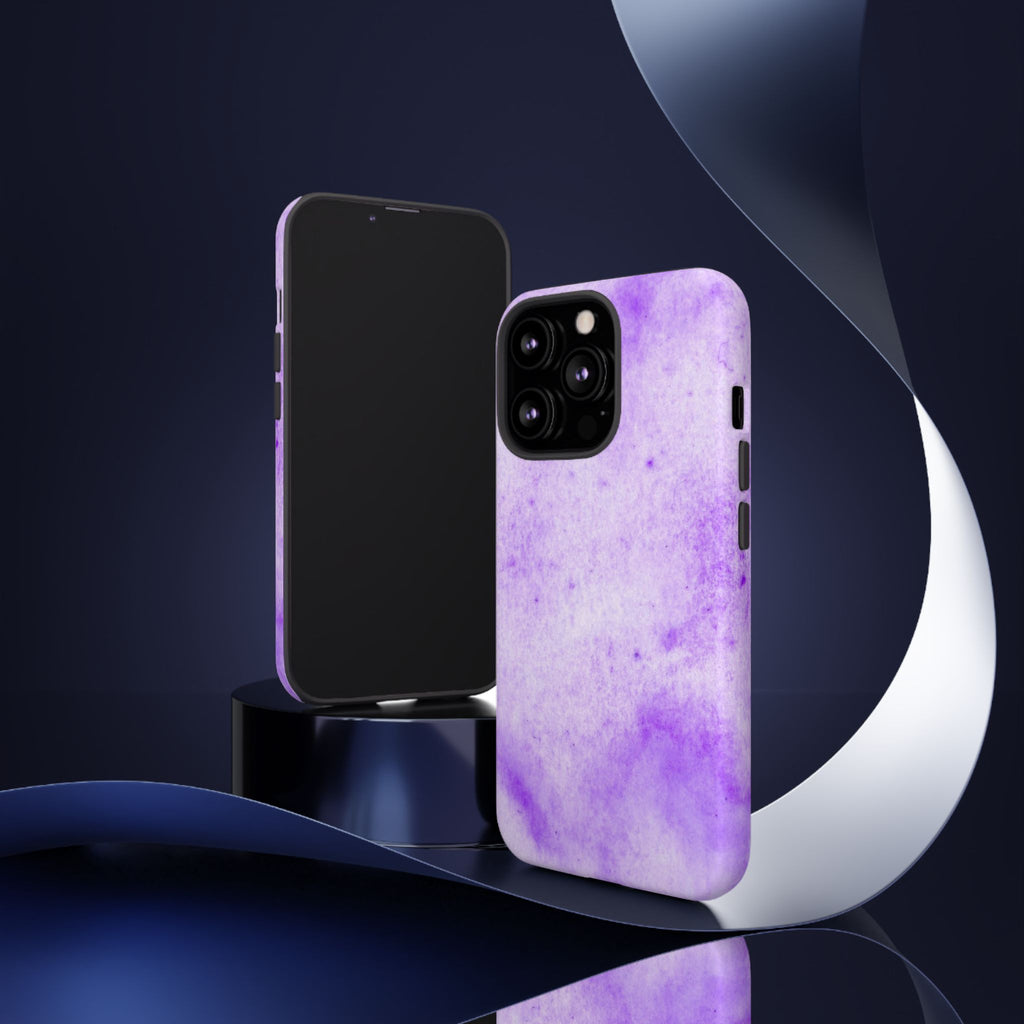Stylish Phone Case, Purple Marble Design