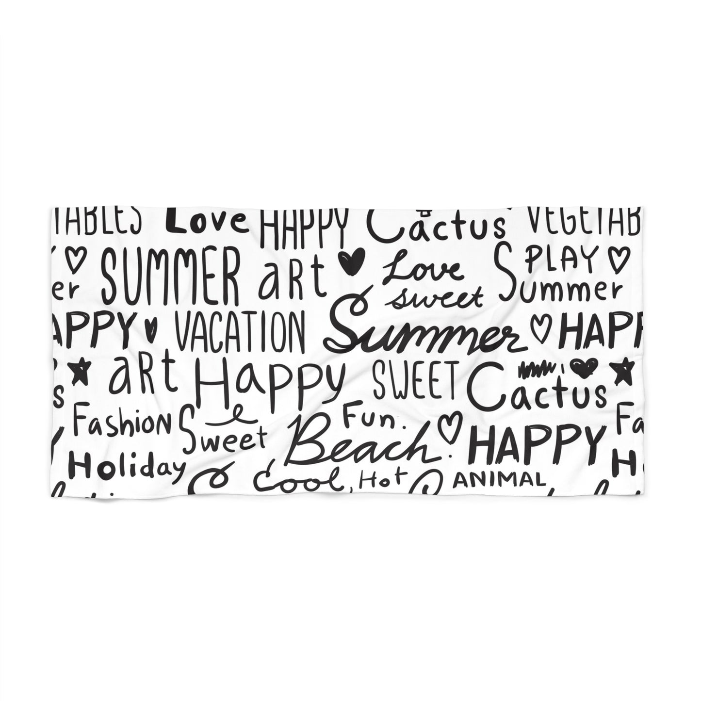 Happy Summer Beach Towel