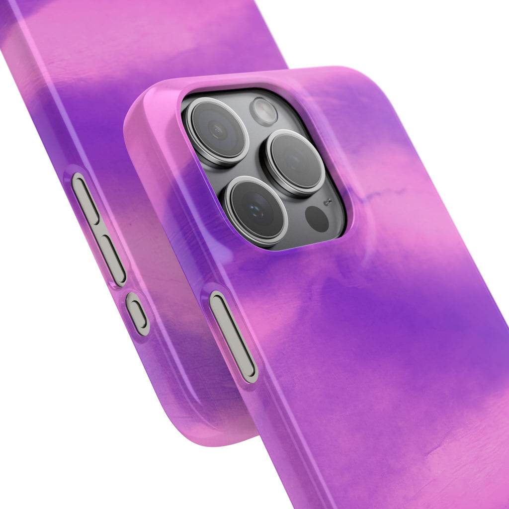 Stylish Purple Marble Snap Case for Phone