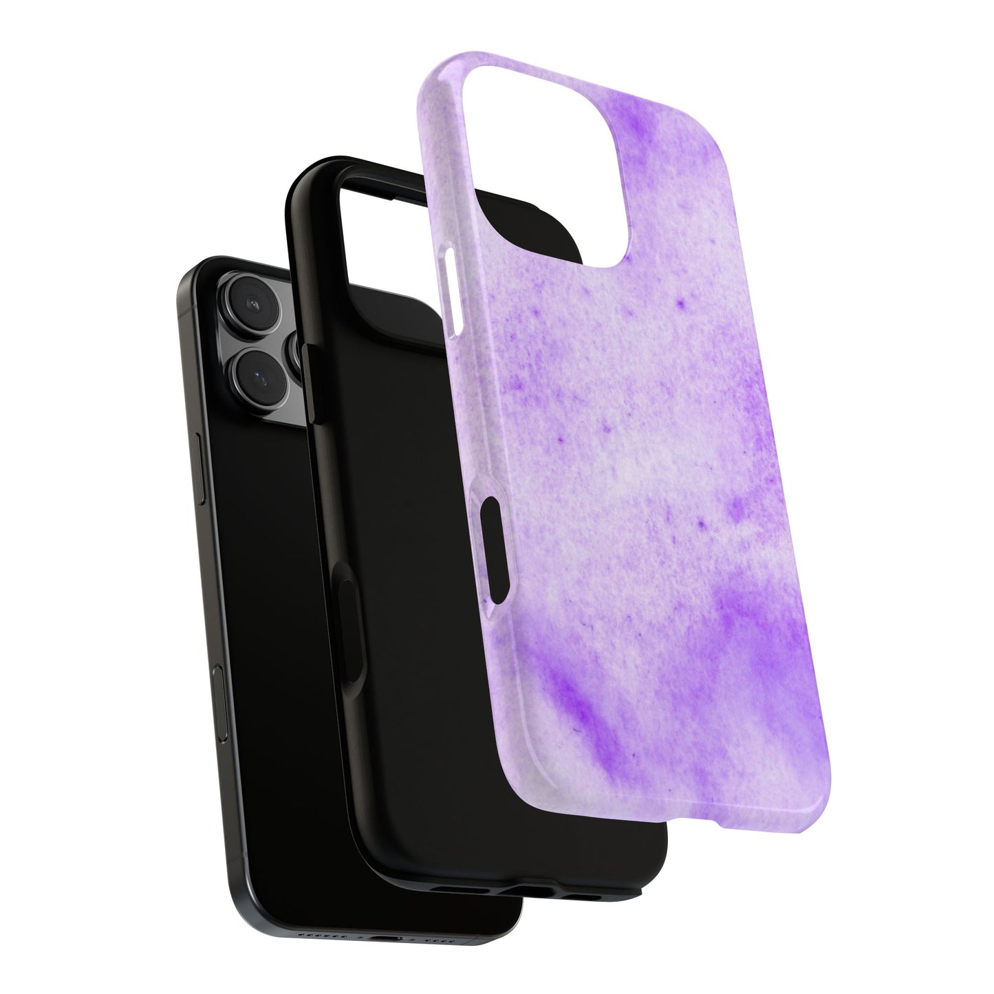 Stylish Phone Case, Purple Marble Design