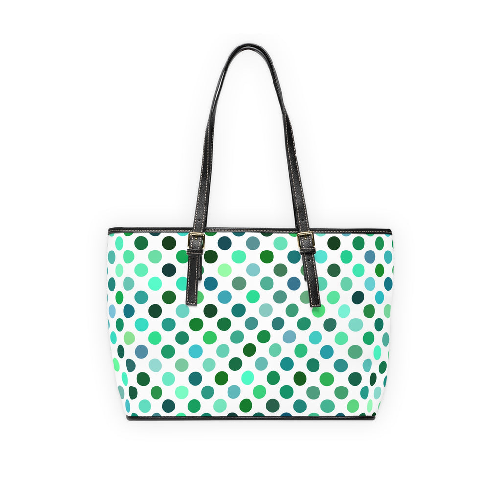 borsa da spalla - bolli verdi