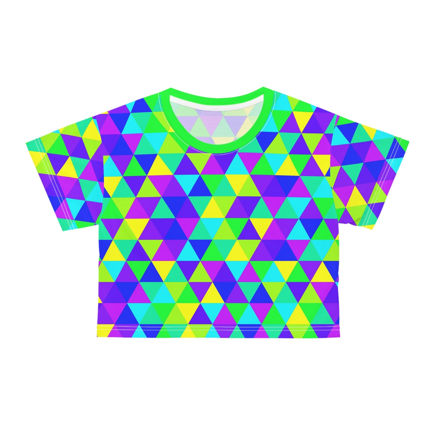 Crop Tee geometrico