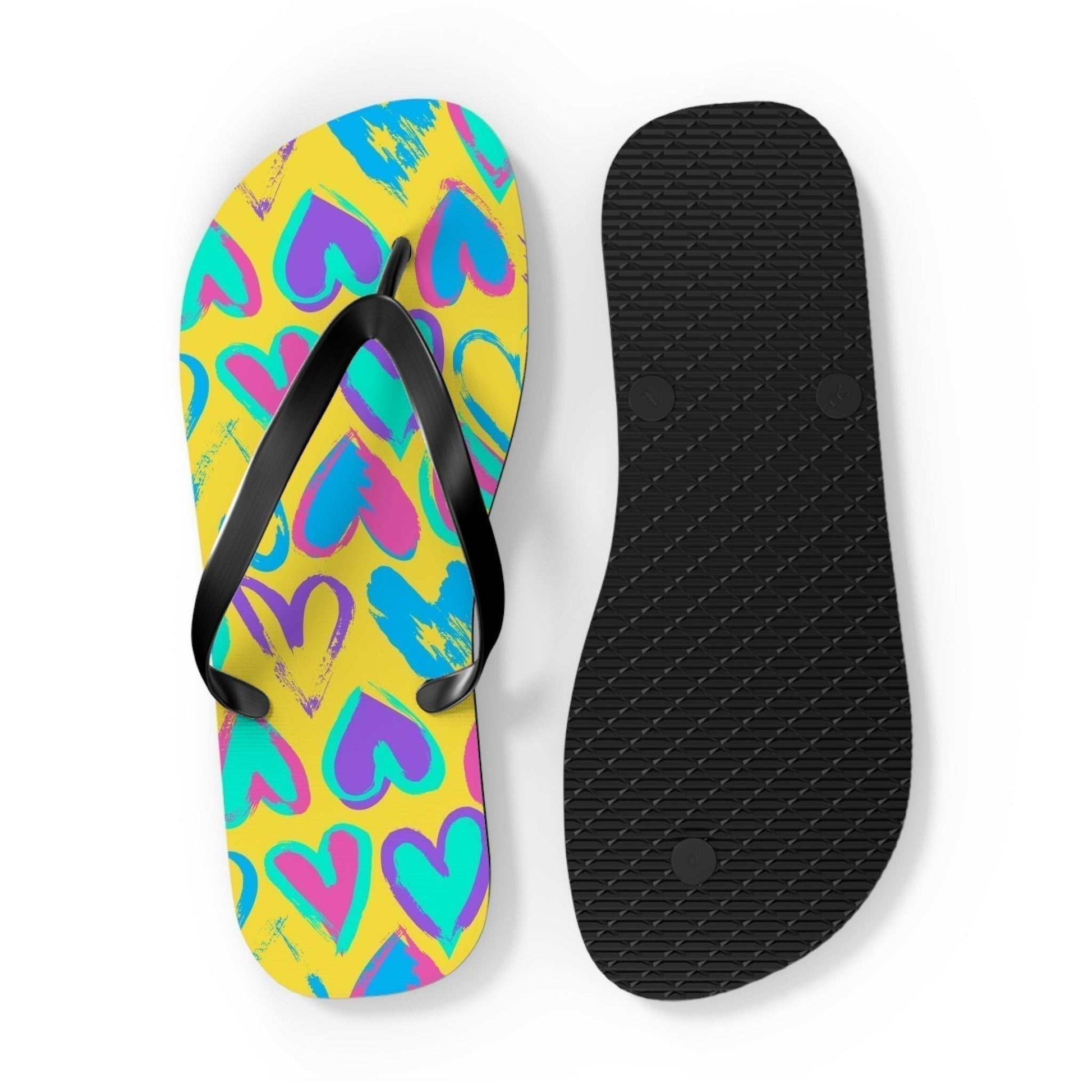 Flip-Flops Cuori Colorati – Infradito Estive Vivaci e Comode