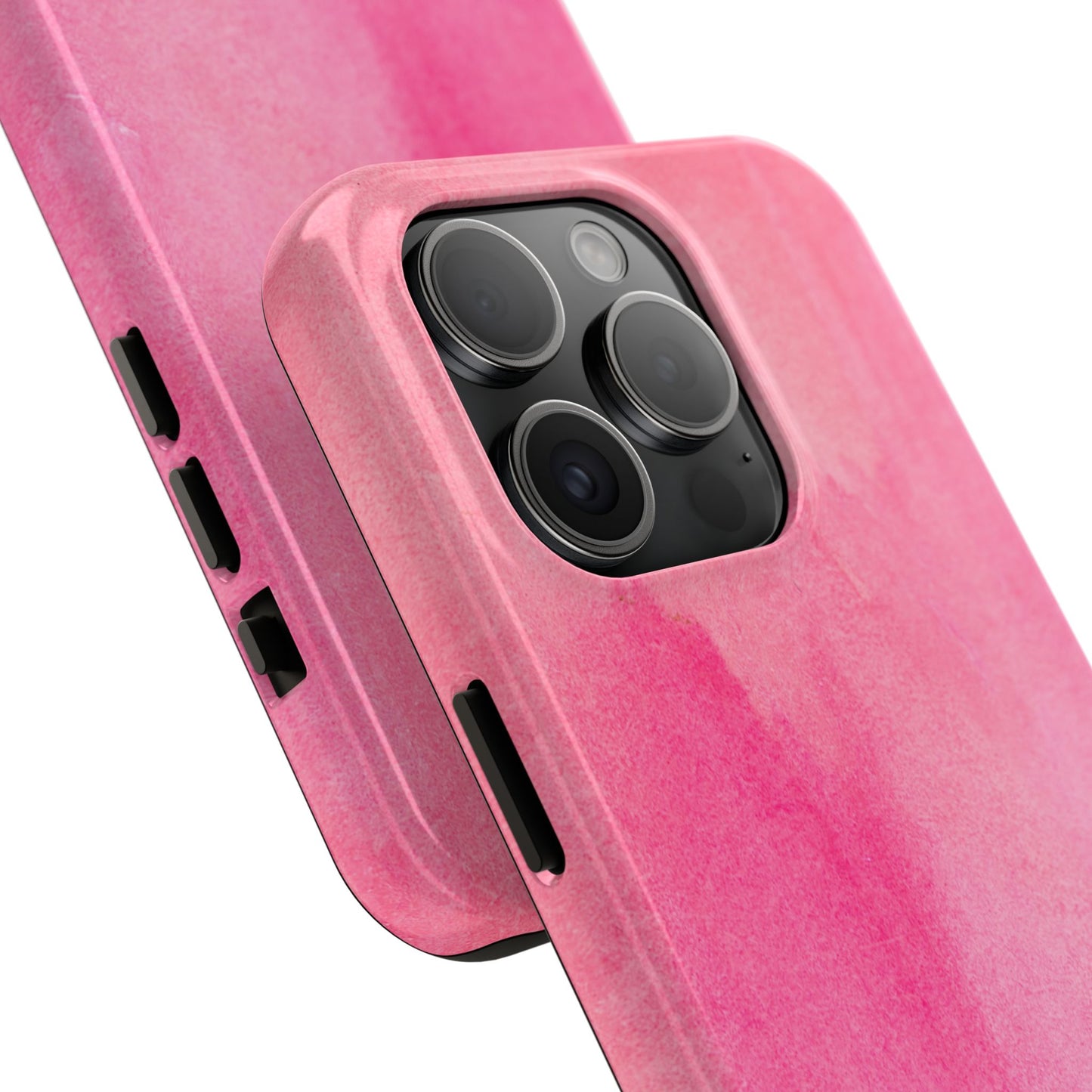 Custodie eleganti e resistenti per telefono - Design acquerello rosa, protezione durevole, idea regalo per adolescenti, accessori tecnologici alla moda