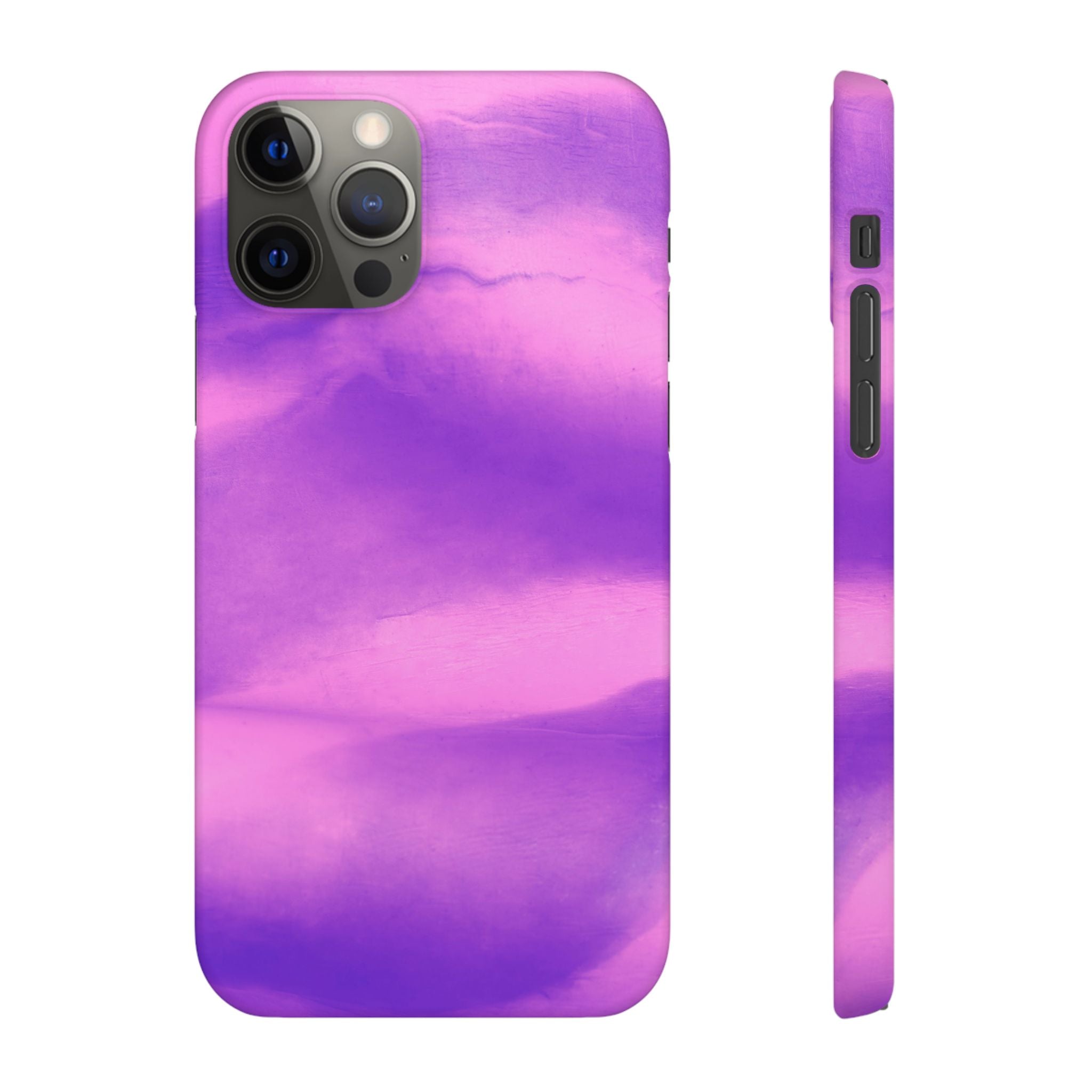 Stylish Purple Marble Snap Case for Phone