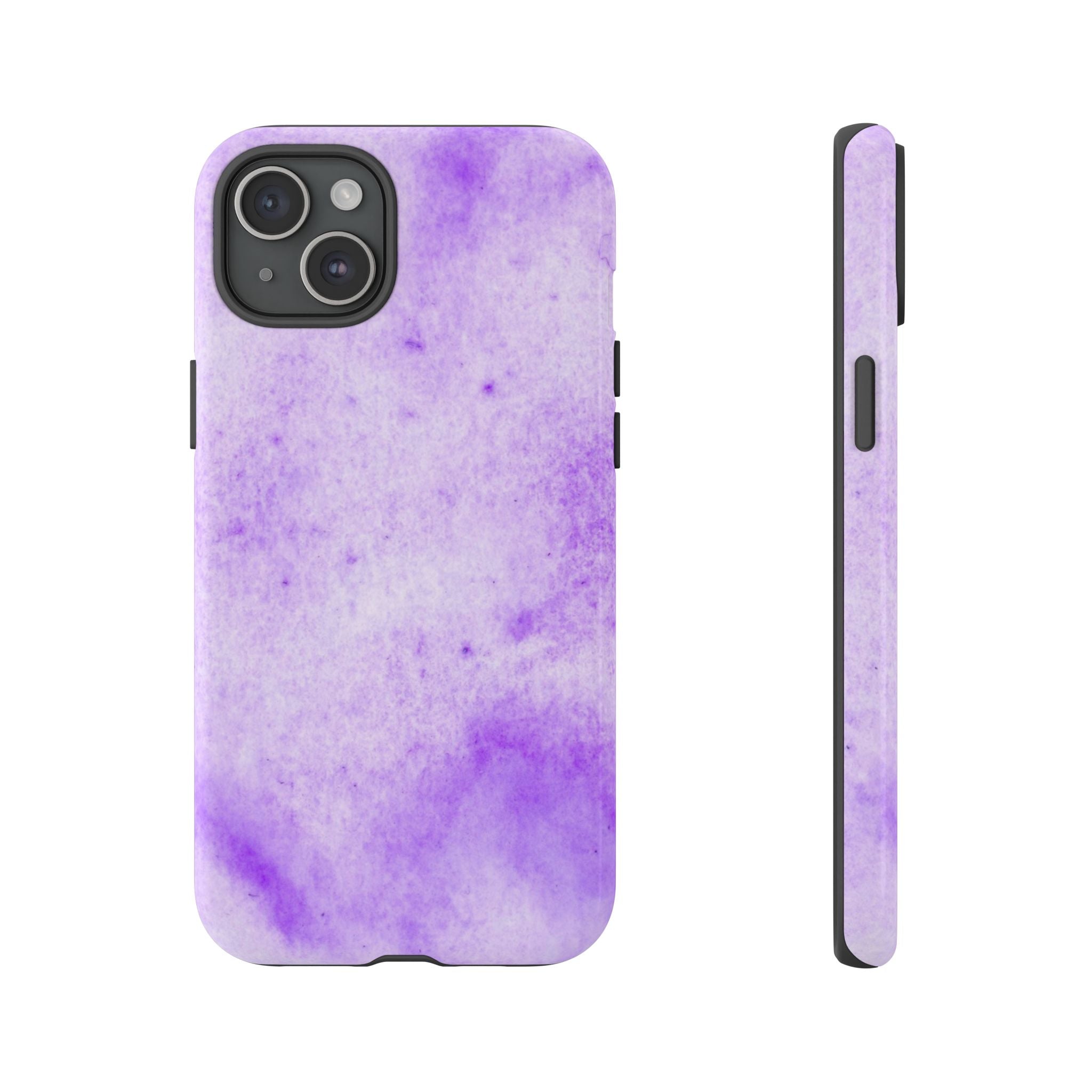 Stylish Phone Case, Purple Marble Design