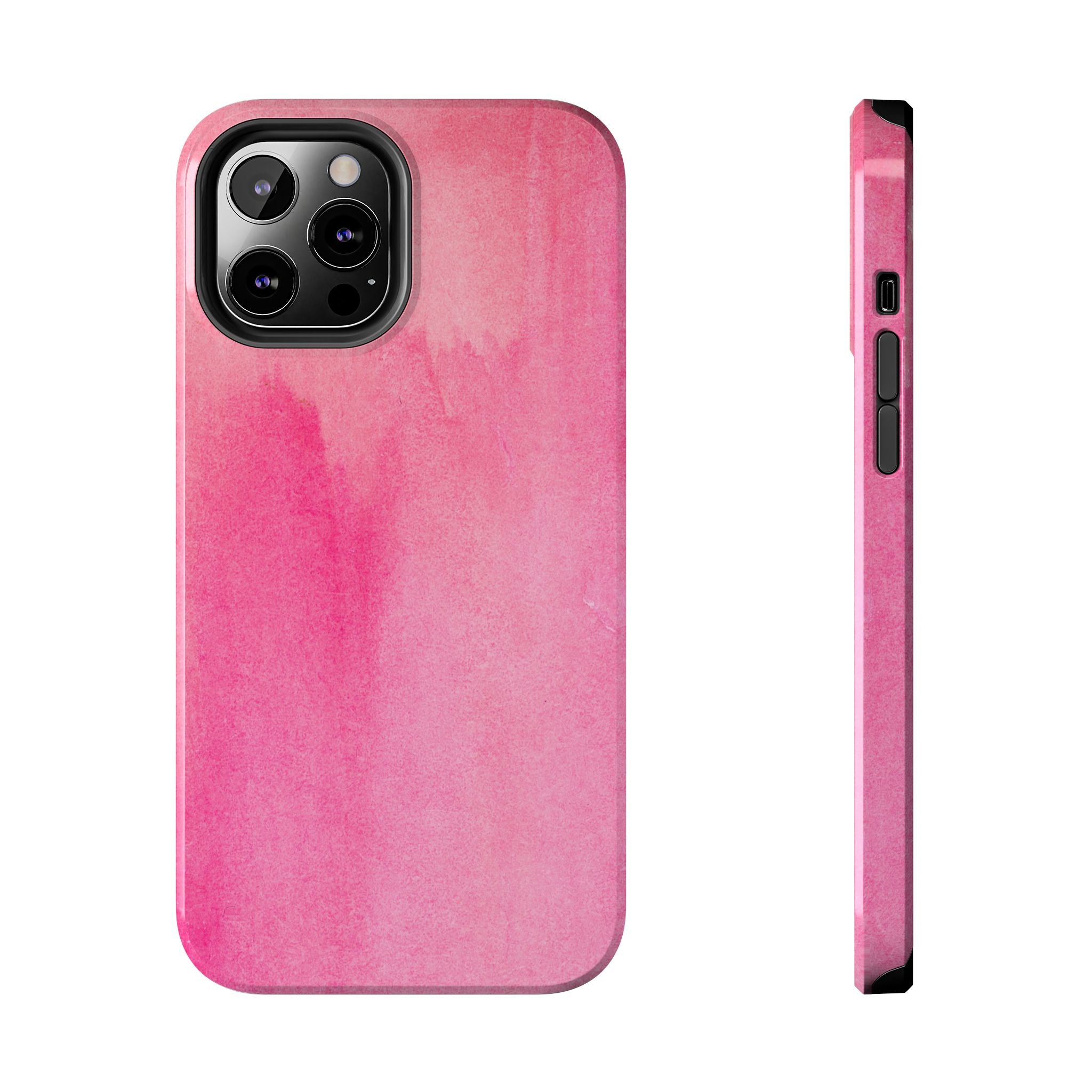 Custodie eleganti e resistenti per telefono - Design acquerello rosa, protezione durevole, idea regalo per adolescenti, accessori tecnologici alla moda