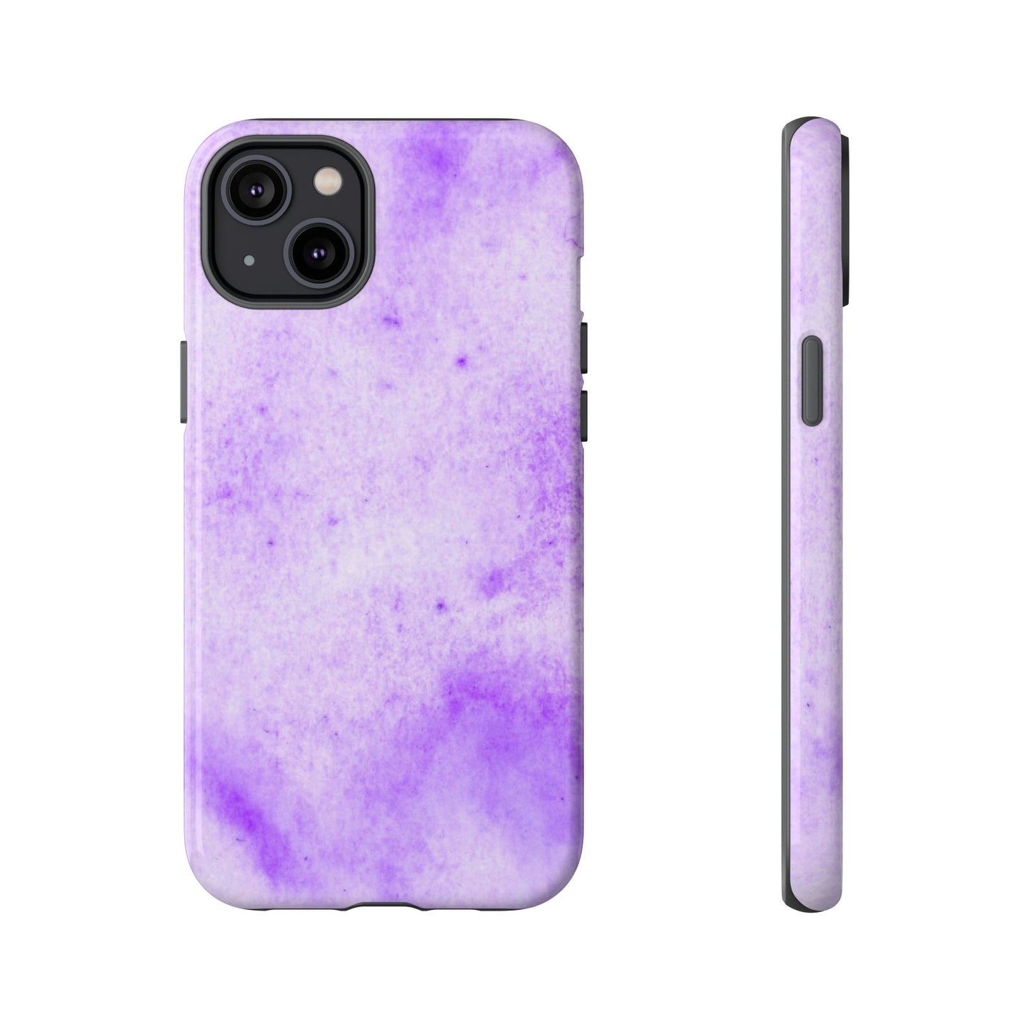 Stylish Phone Case, Purple Marble Design
