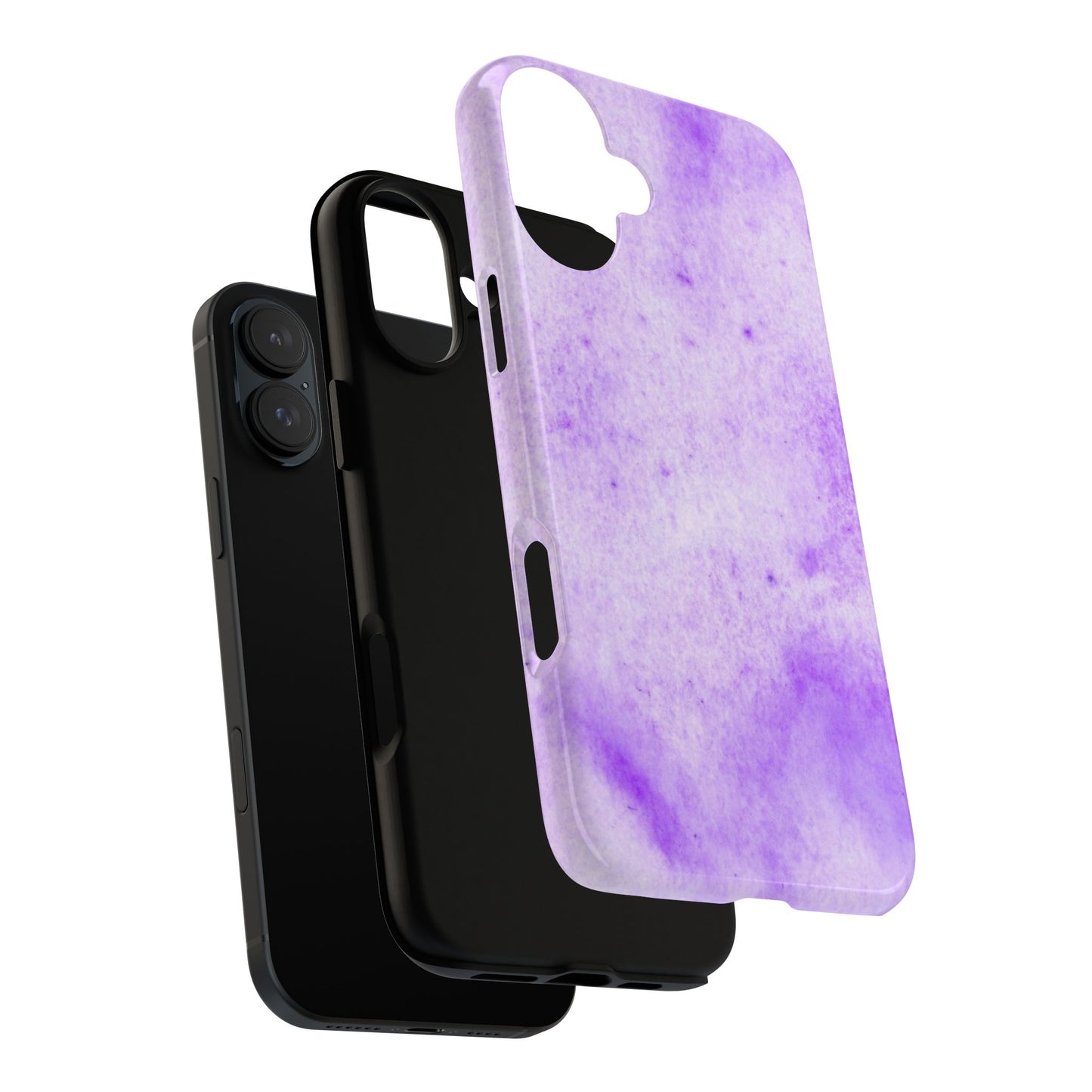 Stylish Phone Case, Purple Marble Design