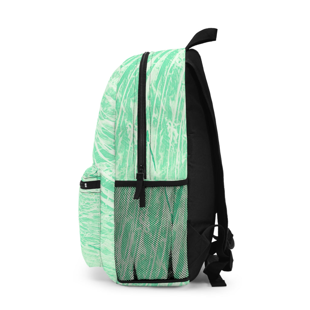 Zaino verde menta alla moda, elegante borsa scolastica, zaino casual, compagno di viaggio, borsa ecologica, idea regalo unica
