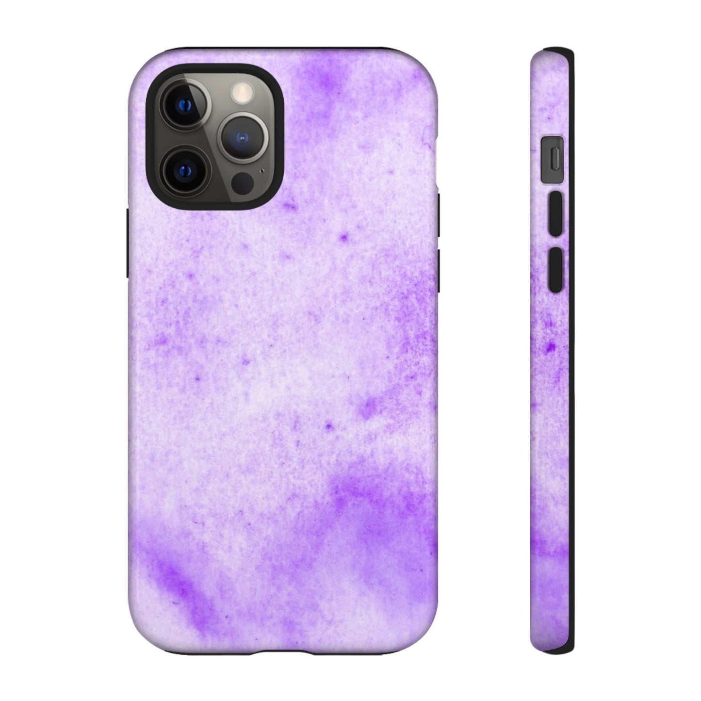 Stylish Phone Case, Purple Marble Design