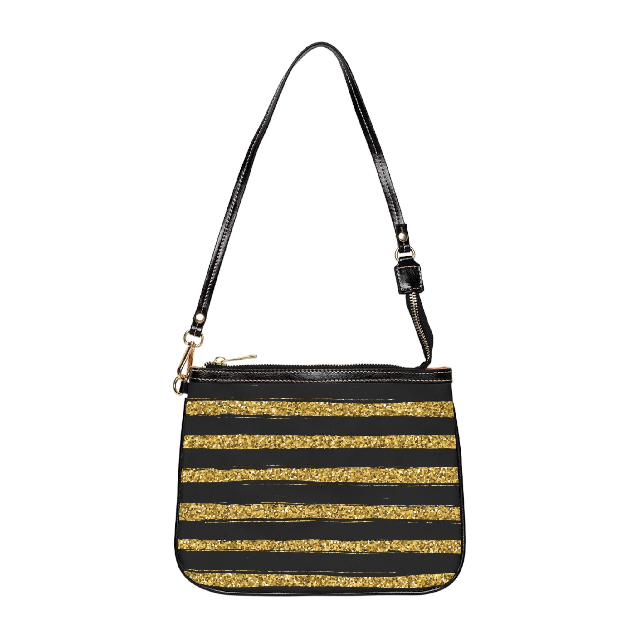 Chic Glitter Stripe borsa da spalla
