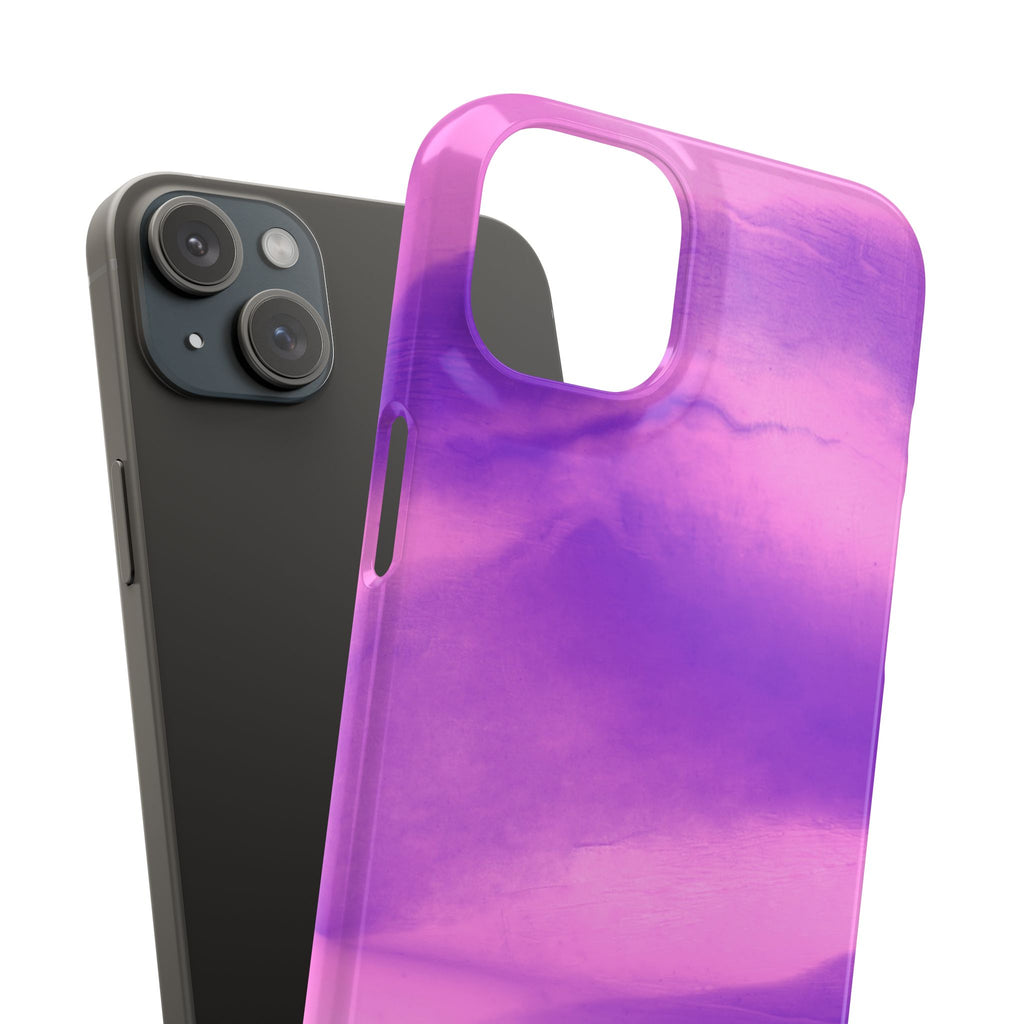 Stylish Purple Marble Snap Case for Phone