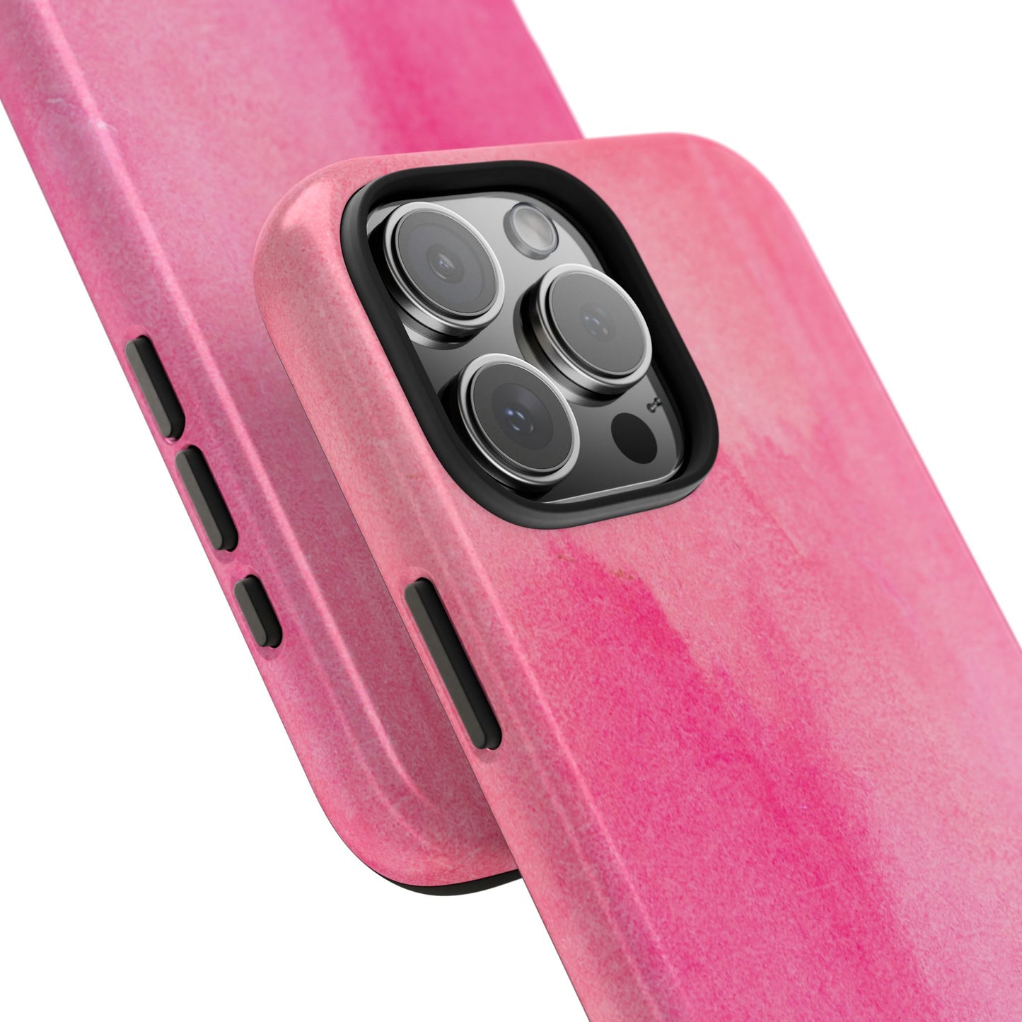 Custodie eleganti e resistenti per telefono - Design acquerello rosa, protezione durevole, idea regalo per adolescenti, accessori tecnologici alla moda