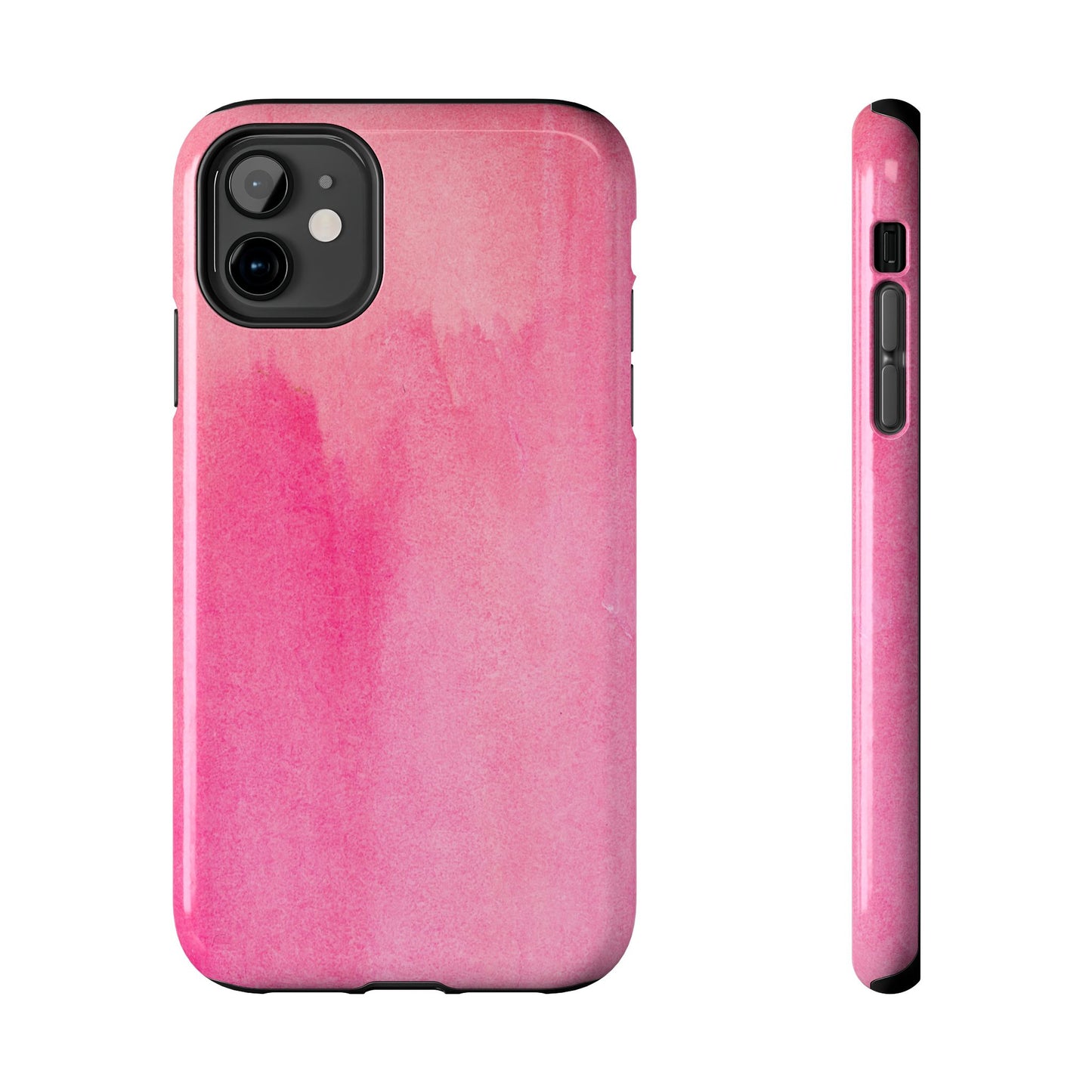 Custodie eleganti e resistenti per telefono - Design acquerello rosa, protezione durevole, idea regalo per adolescenti, accessori tecnologici alla moda