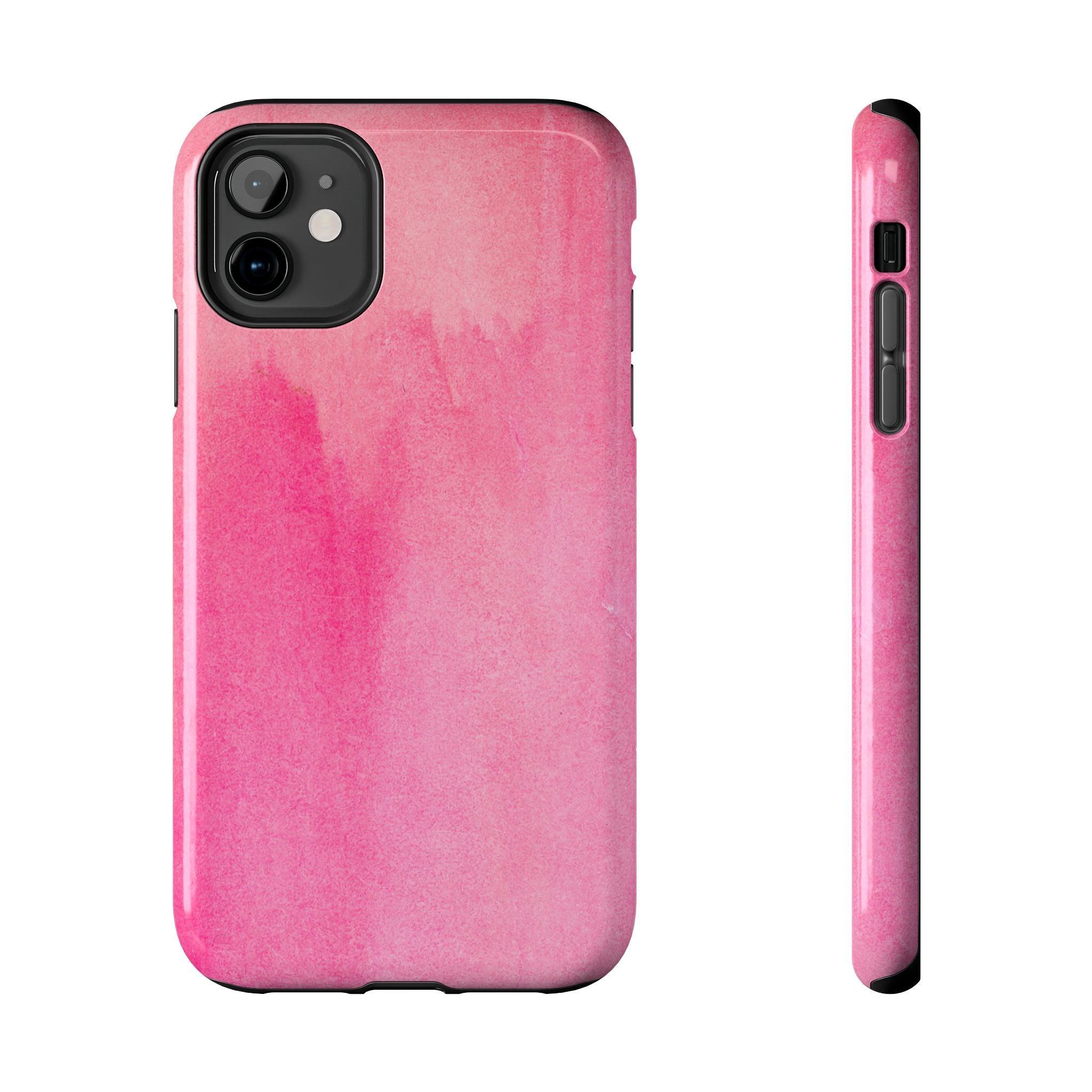 Custodie eleganti e resistenti per telefono - Design acquerello rosa, protezione durevole, idea regalo per adolescenti, accessori tecnologici alla moda