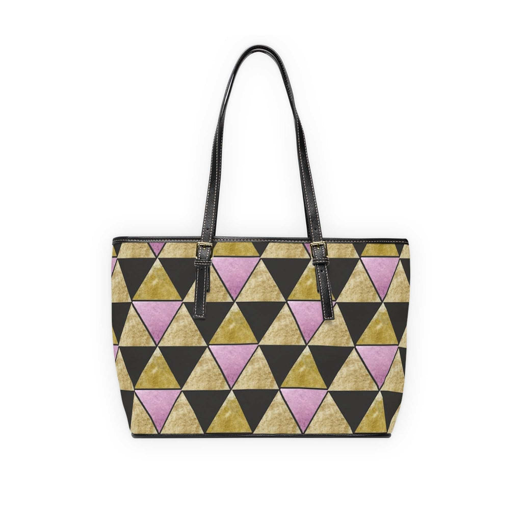 Chic Geometric Borsa di Pelle – Modern Italian Leather Handbag