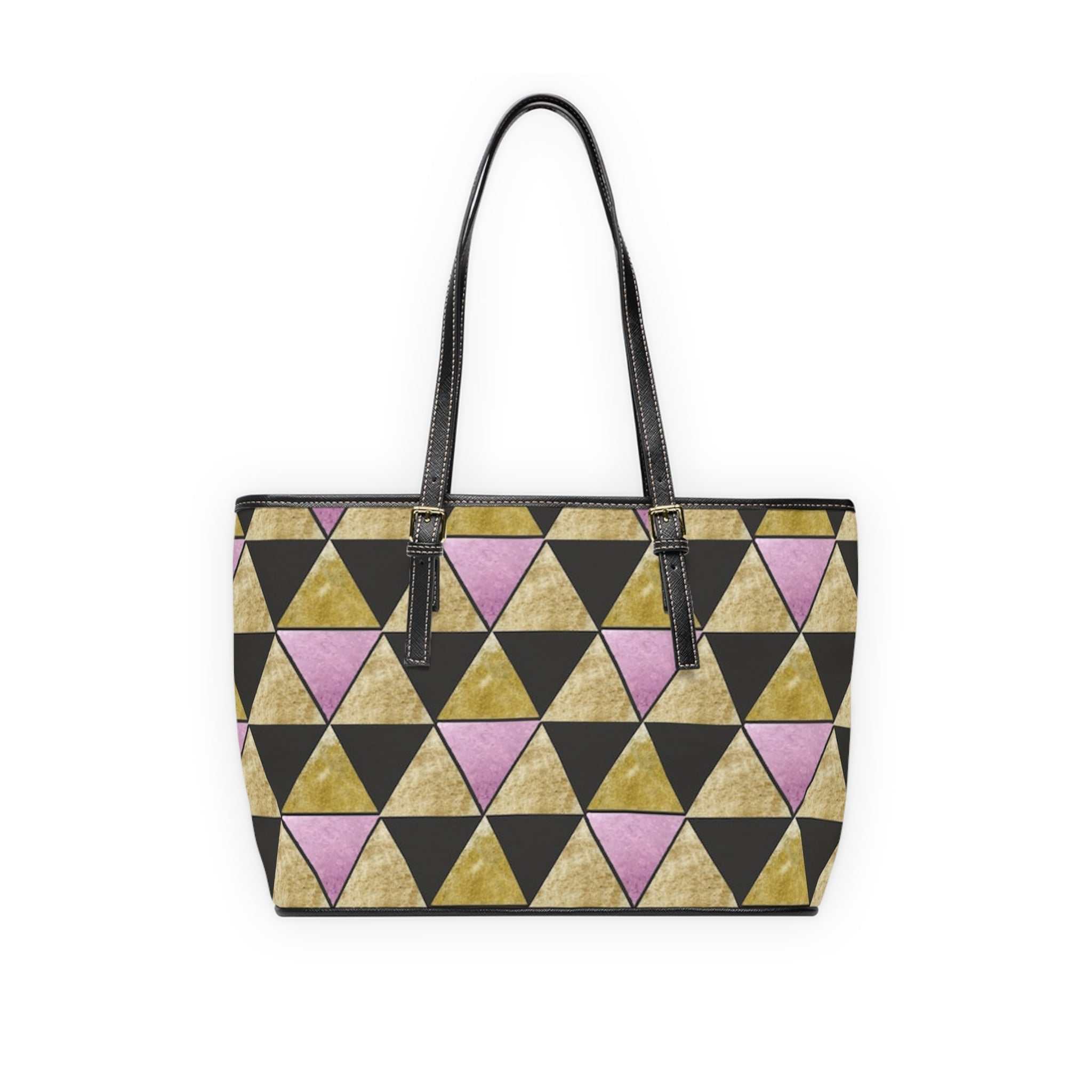 Chic Geometric Borsa di Pelle – Modern Italian Leather Handbag