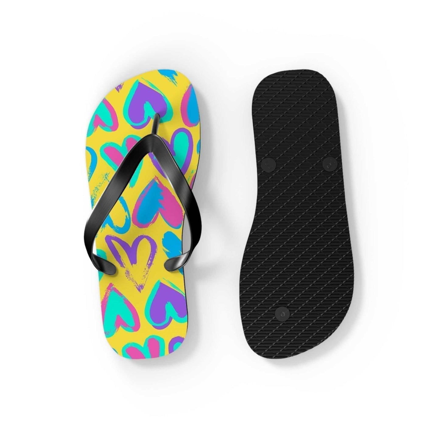 Flip-Flops Cuori Colorati – Infradito Estive Vivaci e Comode