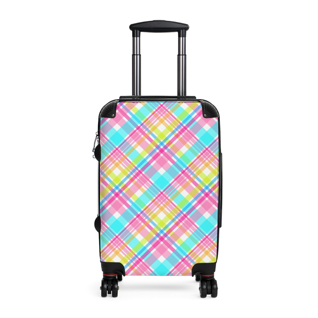 Colorful Plaid Suitcase