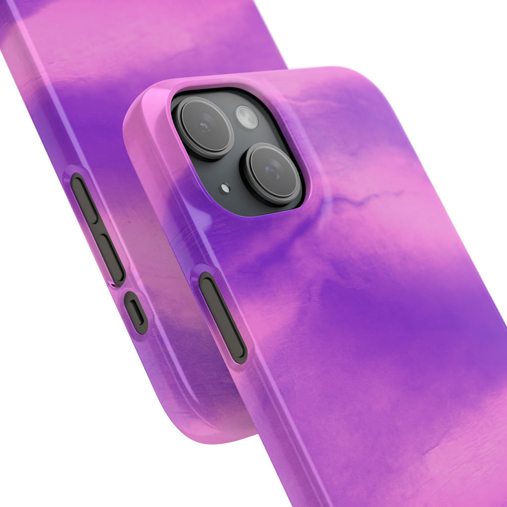 Stylish Purple Marble Snap Case for Phone