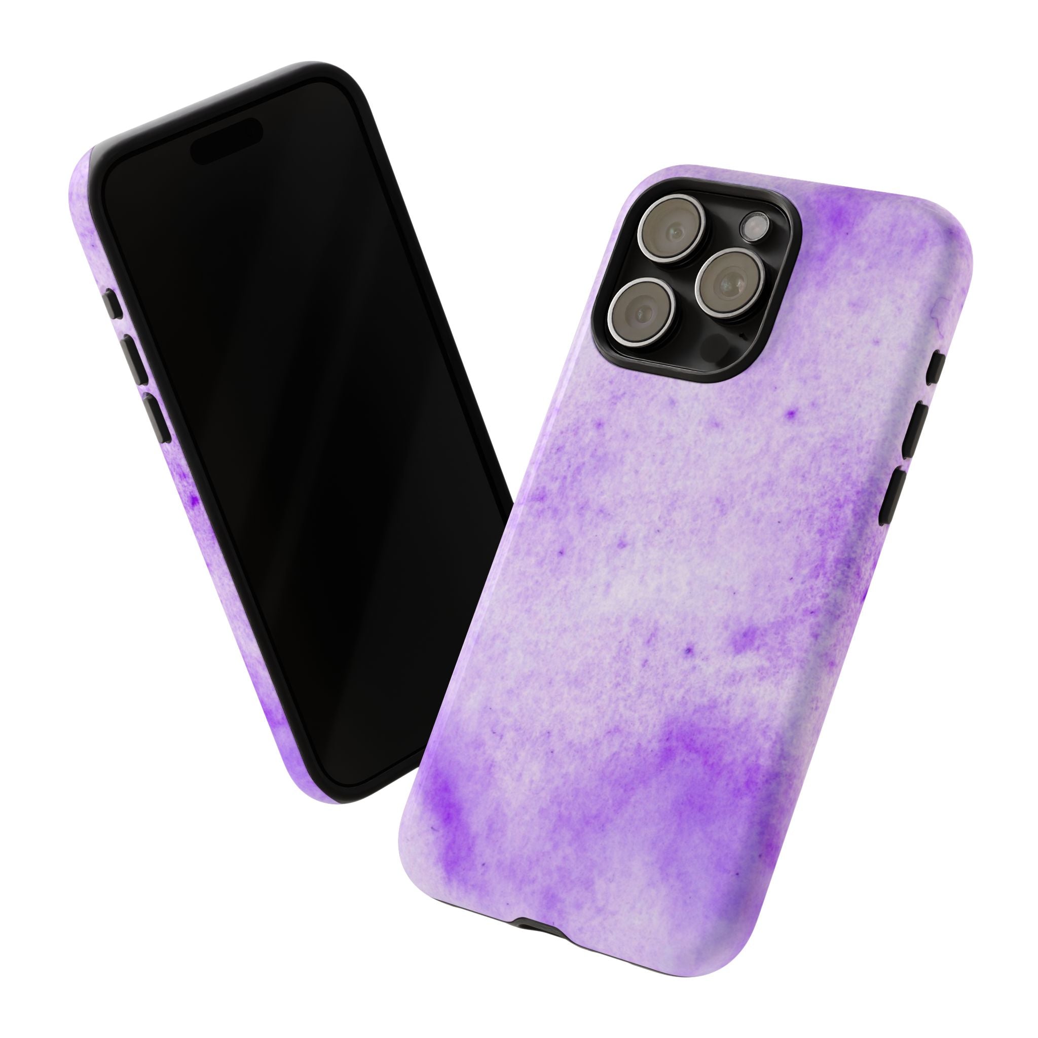 Stylish Phone Case, Purple Marble Design