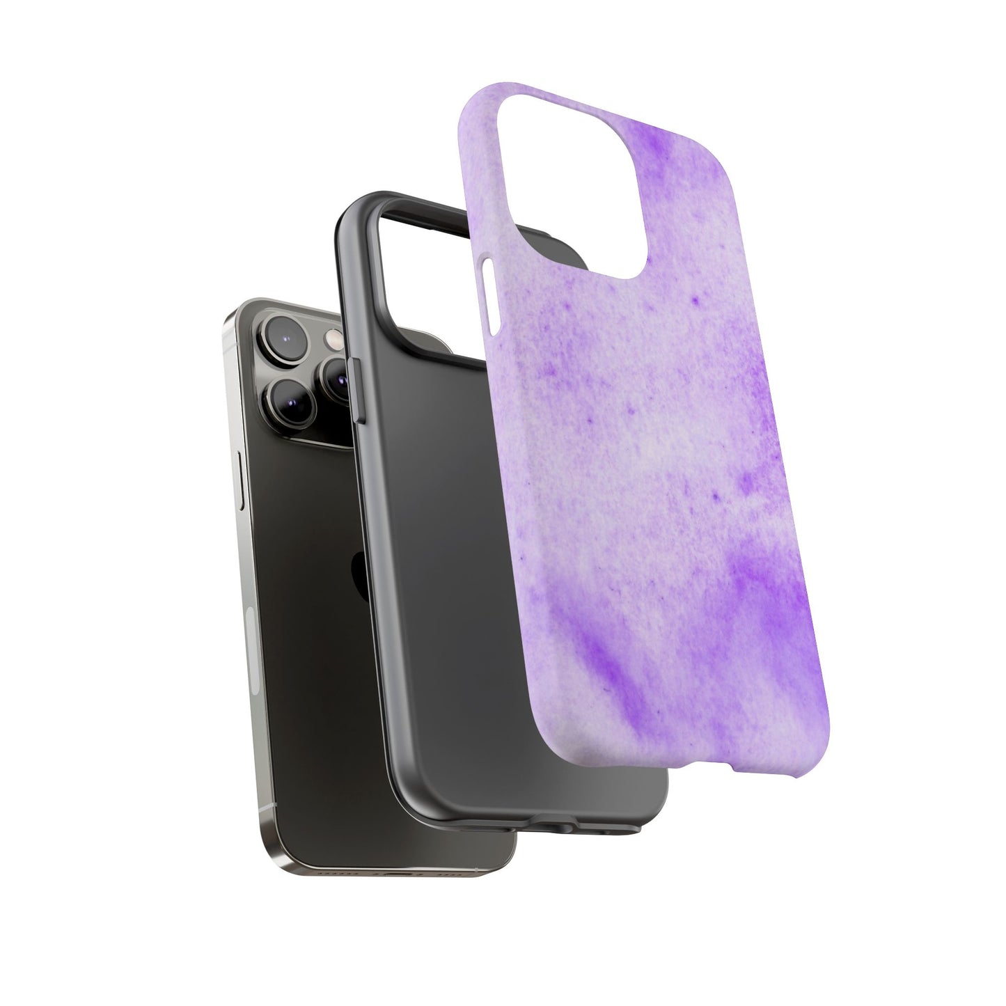 Stylish Phone Case, Purple Marble Design