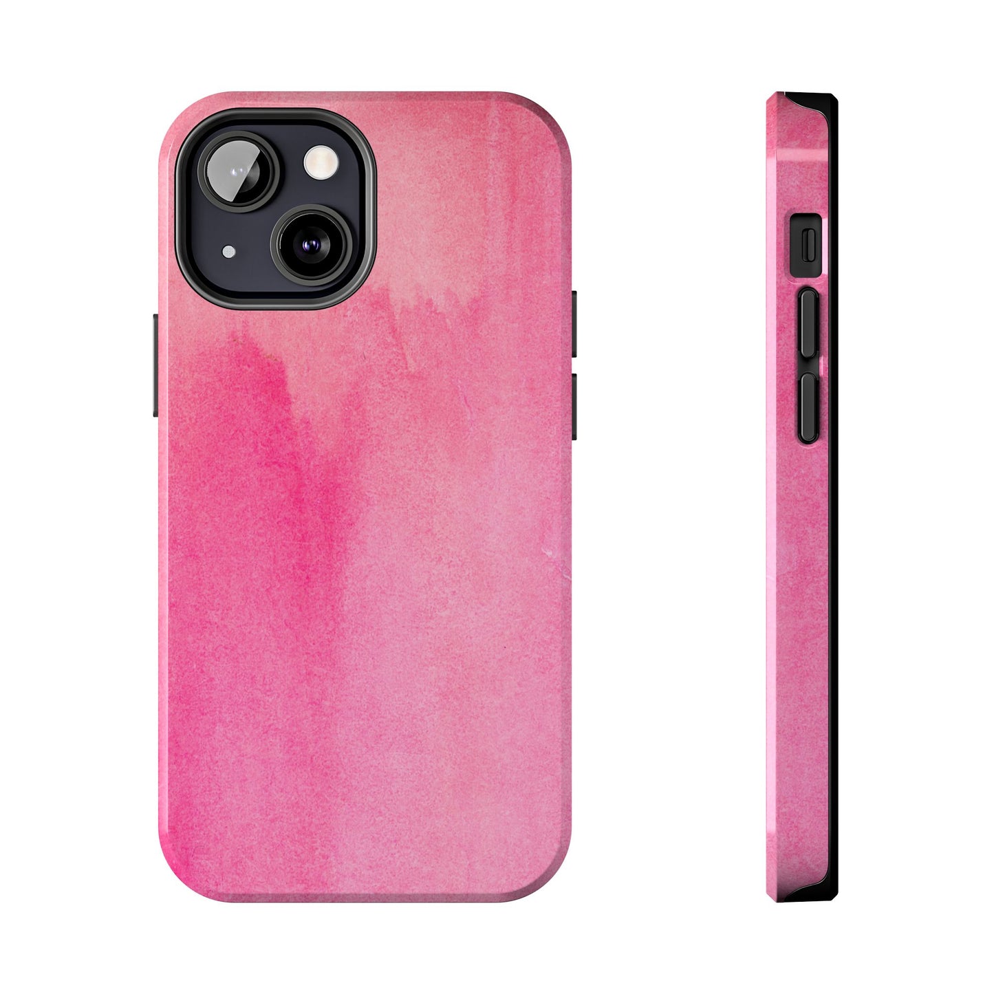 Custodie eleganti e resistenti per telefono - Design acquerello rosa, protezione durevole, idea regalo per adolescenti, accessori tecnologici alla moda