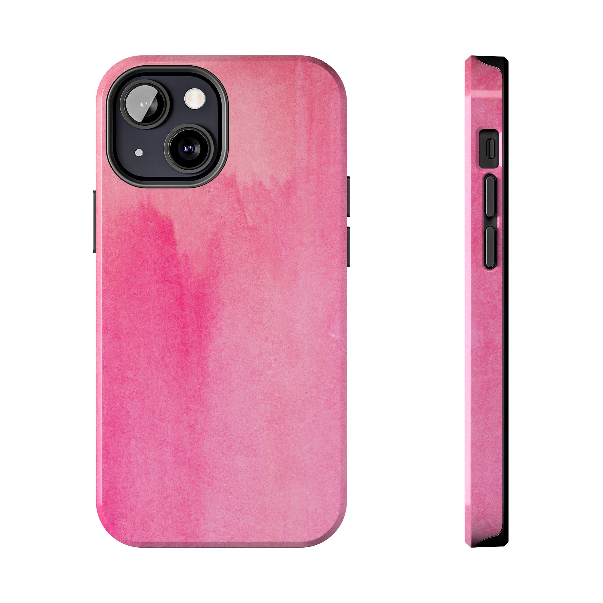 Custodie eleganti e resistenti per telefono - Design acquerello rosa, protezione durevole, idea regalo per adolescenti, accessori tecnologici alla moda