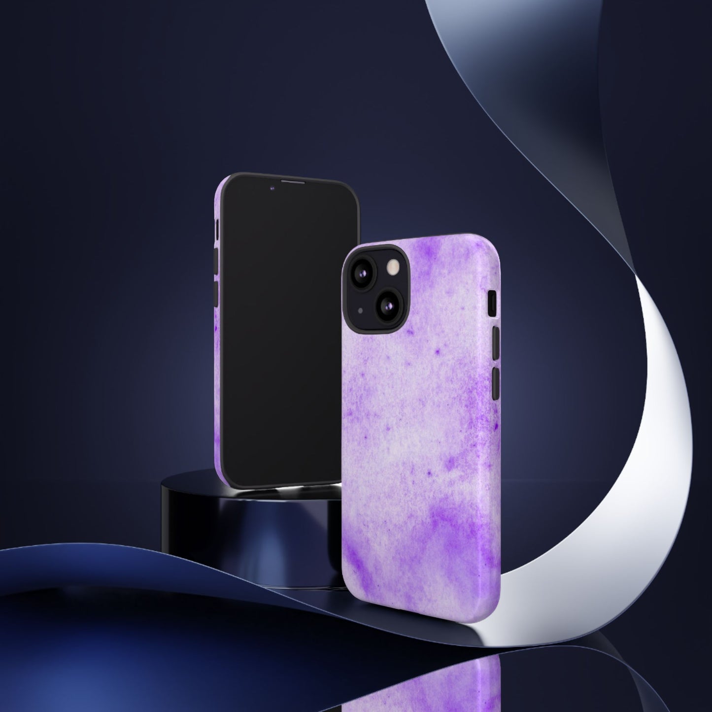 Stylish Phone Case, Purple Marble Design