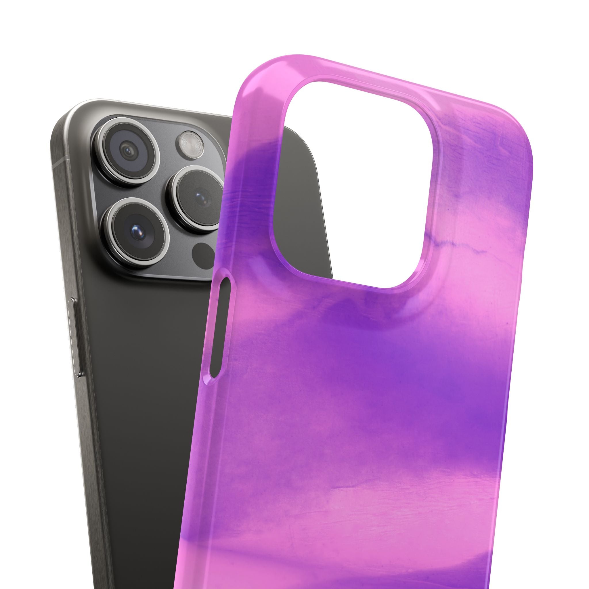 Stylish Purple Marble Snap Case for Phone