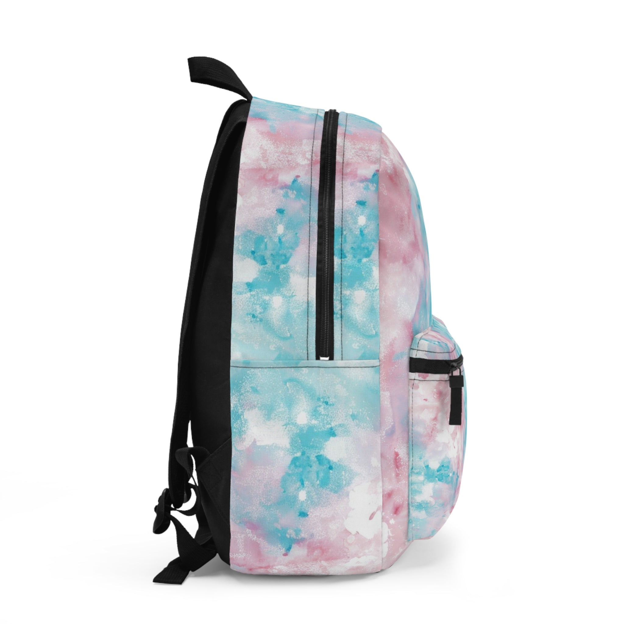 Zaino tie-dye pastello, borsa scolastica colorata, zaino alla moda per studenti, borsa da viaggio elegante, ideale per feste e festival