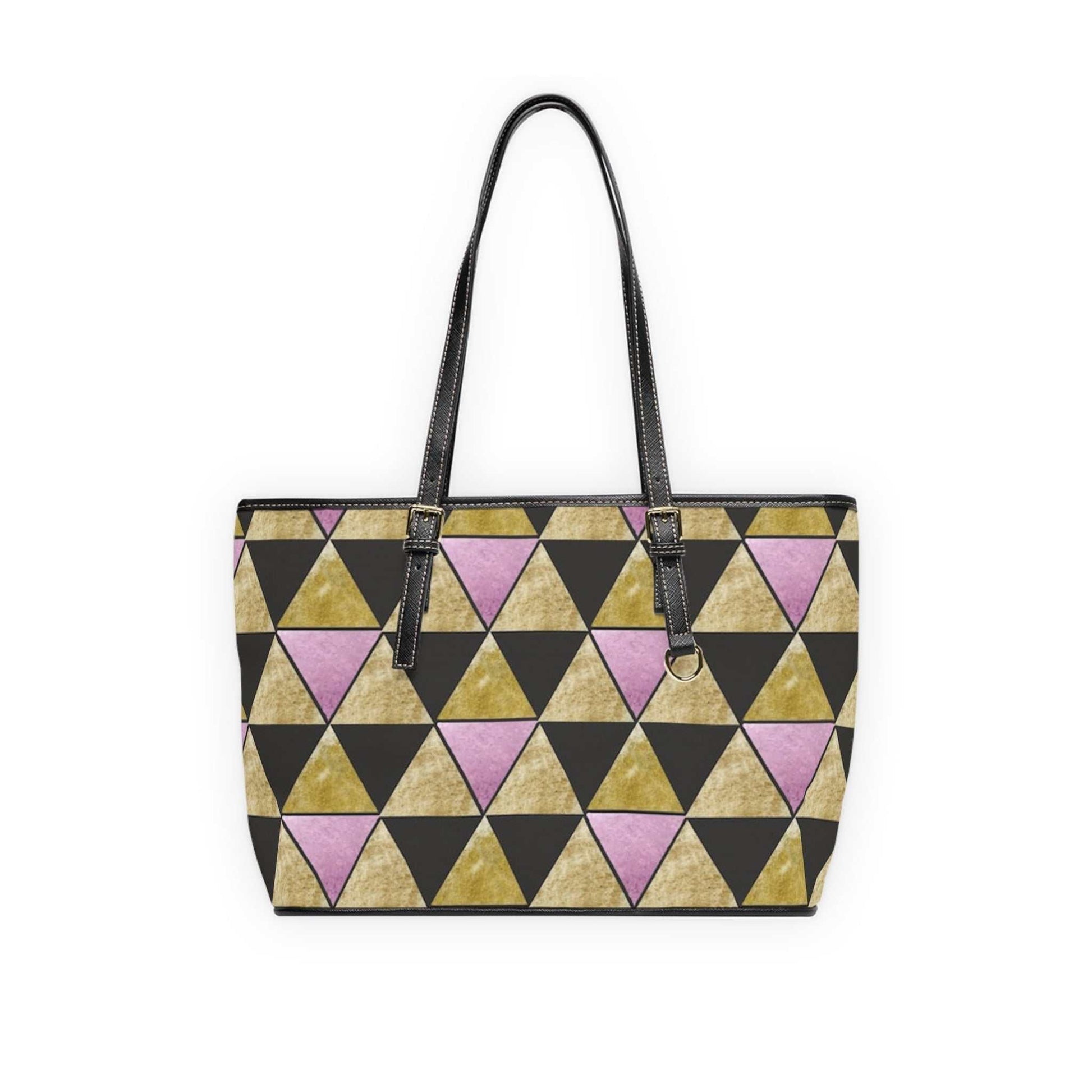 Chic Geometric Borsa di Pelle – Modern Italian Leather Handbag