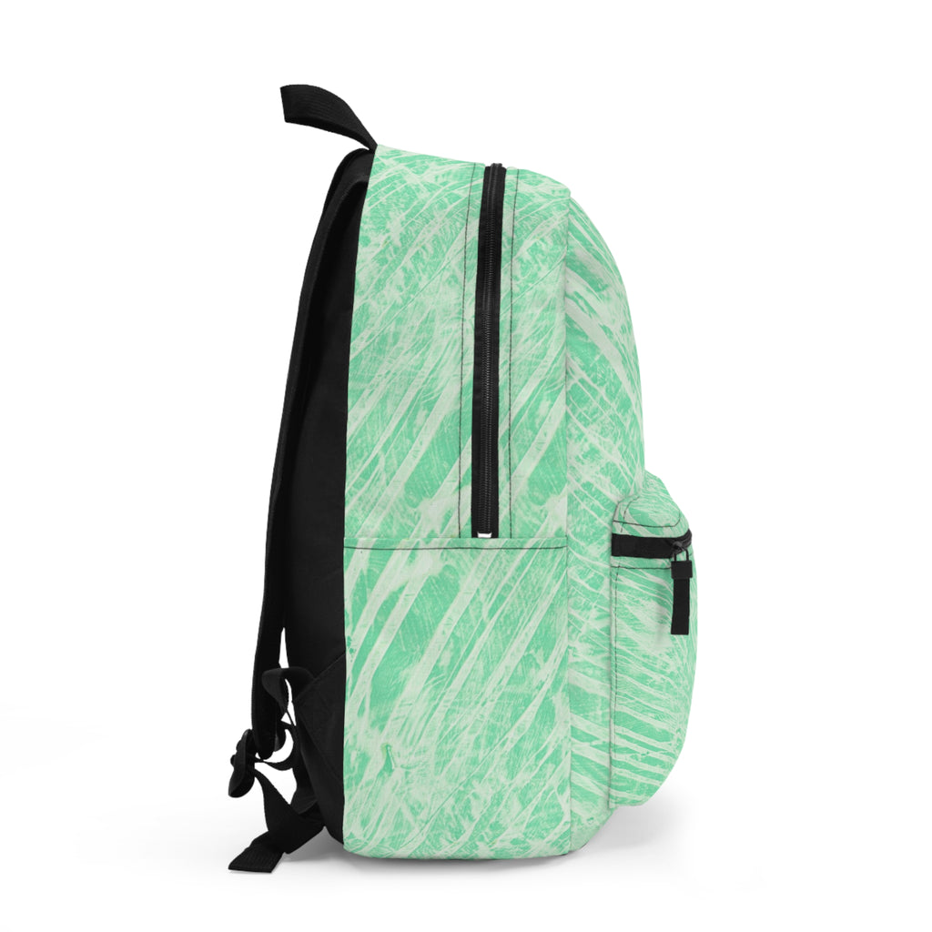 Zaino verde menta alla moda, elegante borsa scolastica, zaino casual, compagno di viaggio, borsa ecologica, idea regalo unica