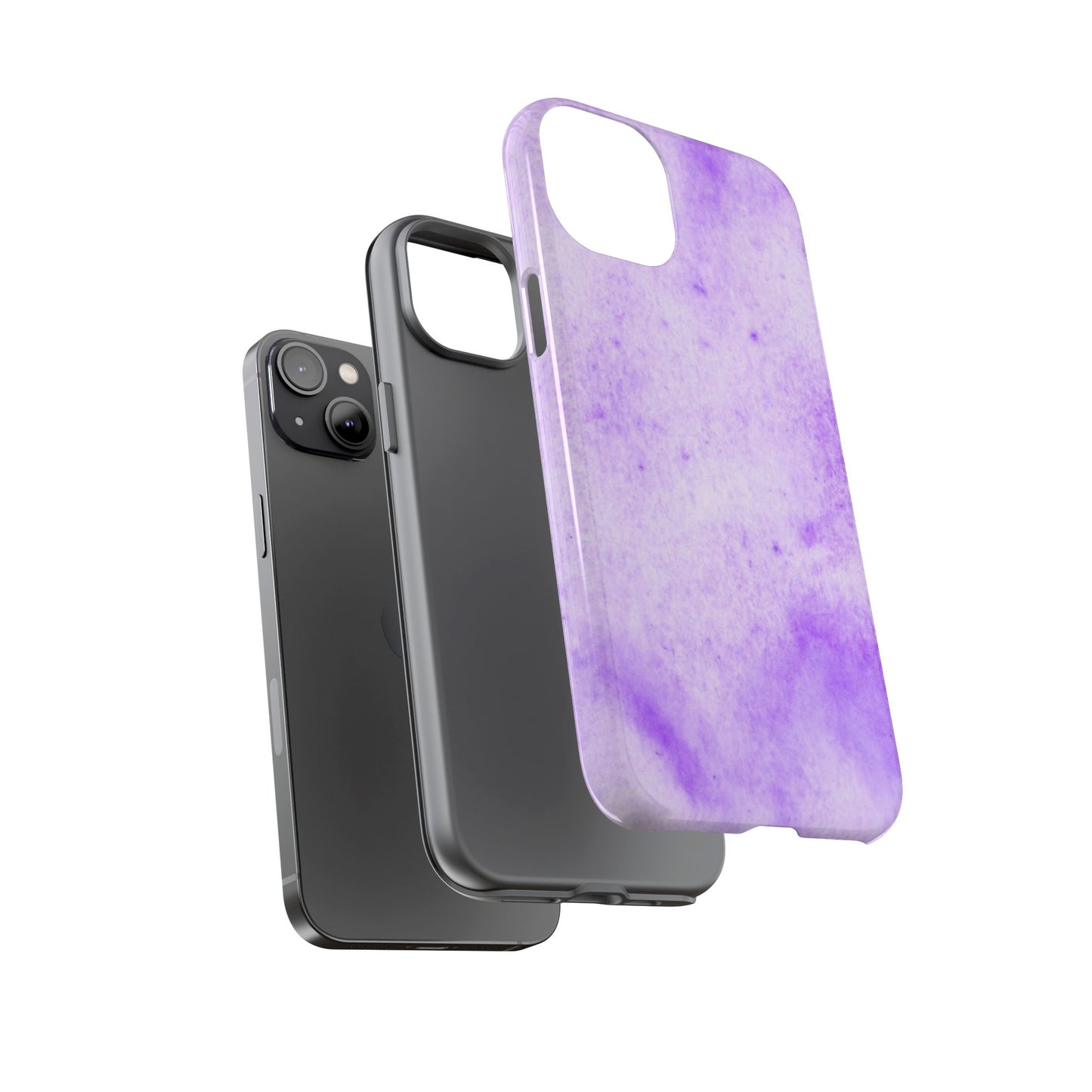 Stylish Phone Case, Purple Marble Design