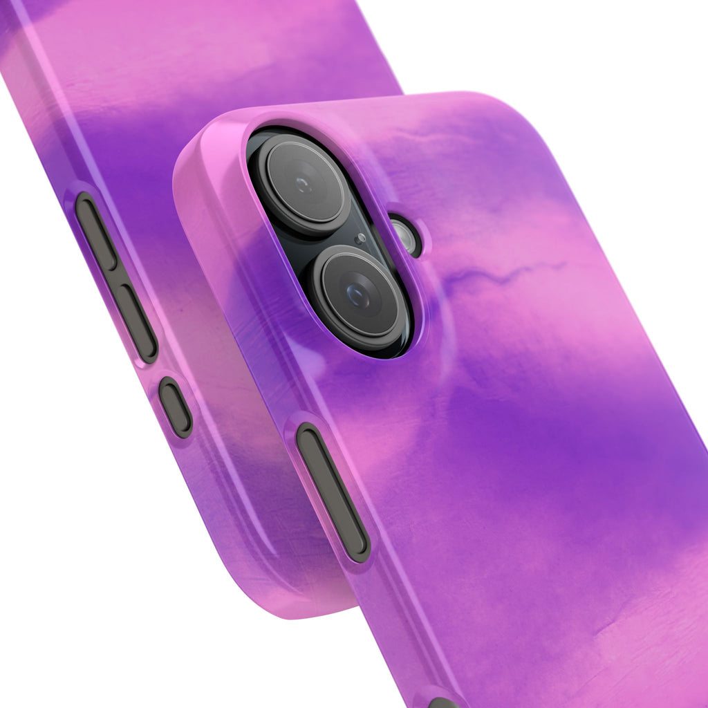 Stylish Purple Marble Snap Case for Phone