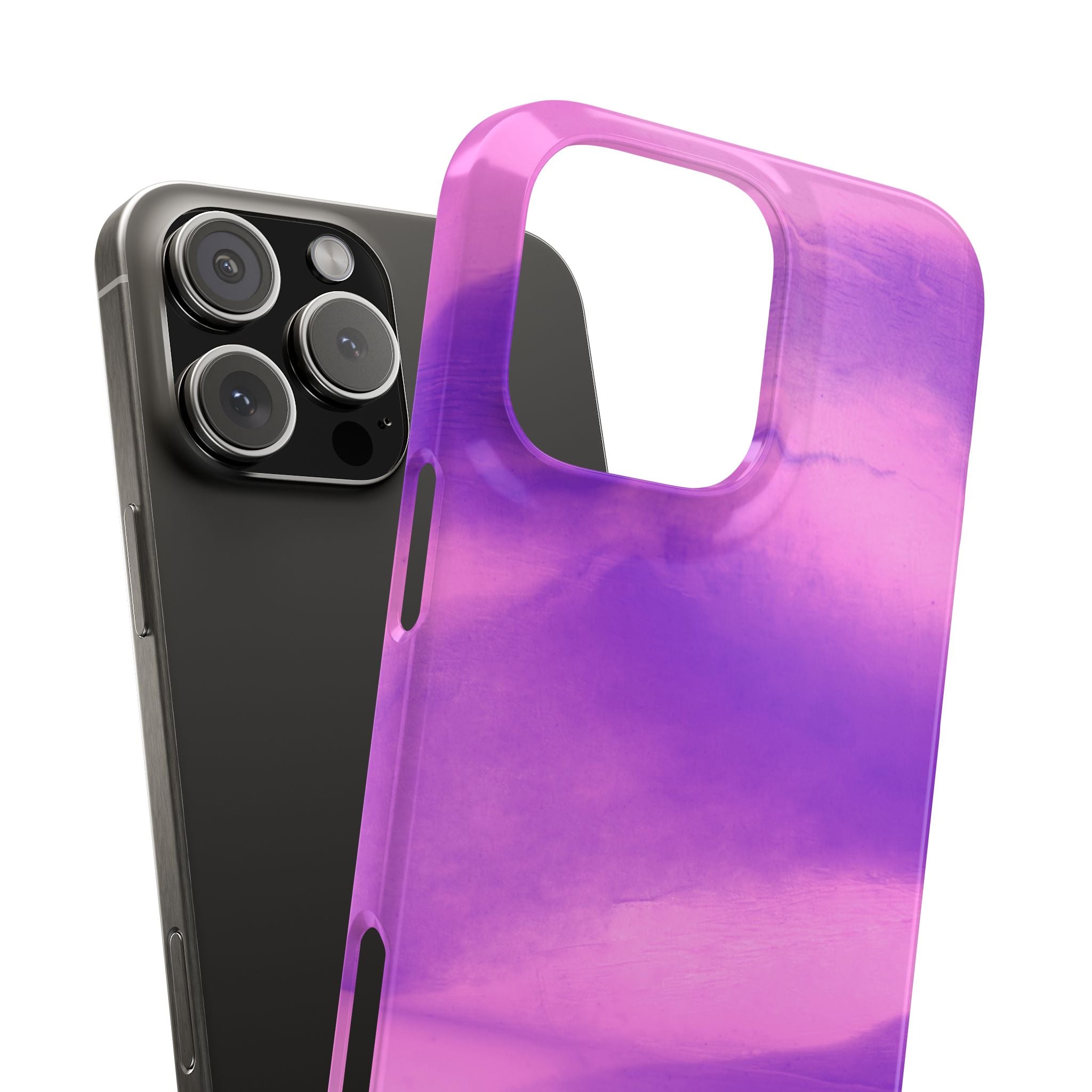Stylish Purple Marble Snap Case for Phone
