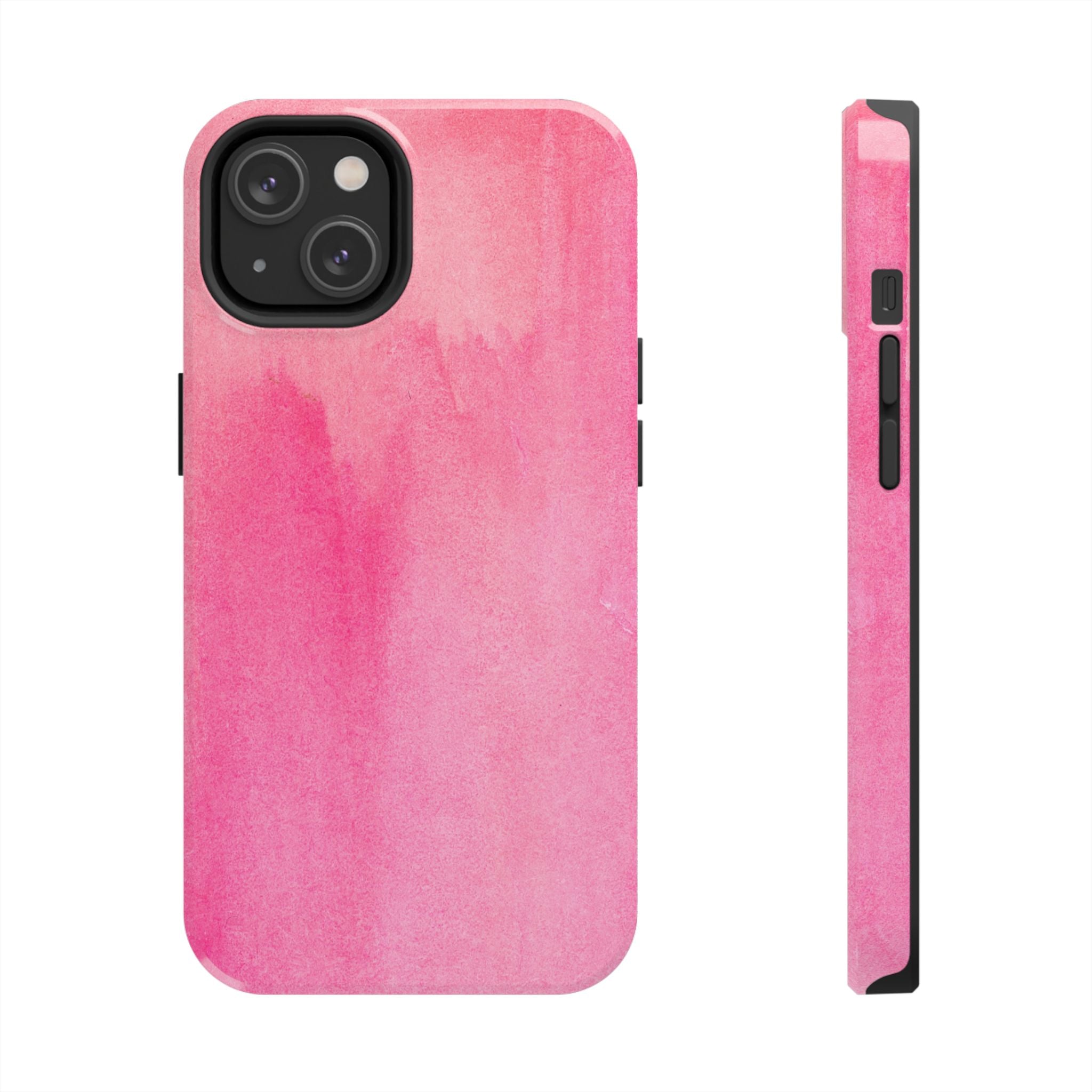 Custodie eleganti e resistenti per telefono - Design acquerello rosa, protezione durevole, idea regalo per adolescenti, accessori tecnologici alla moda