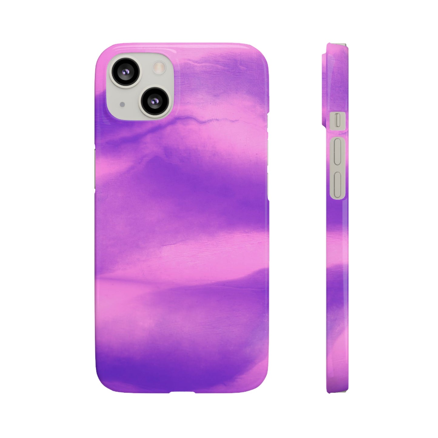 Stylish Purple Marble Snap Case for Phone