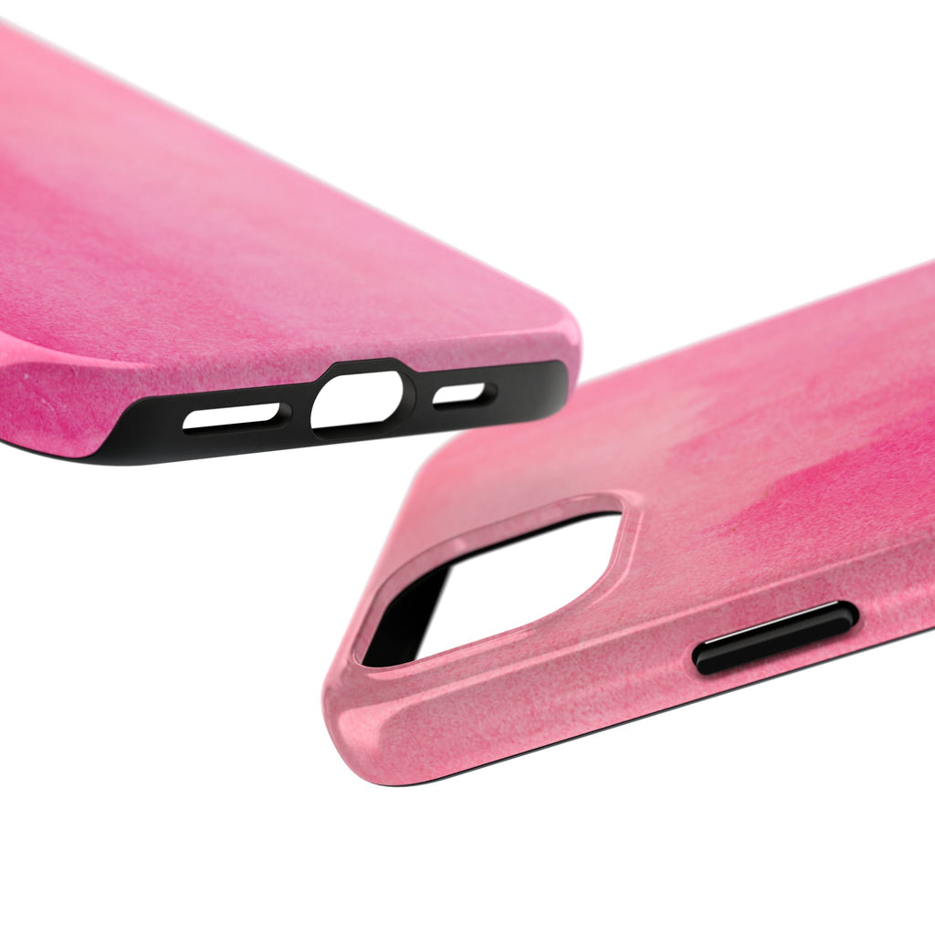 Custodie eleganti e resistenti per telefono - Design acquerello rosa, protezione durevole, idea regalo per adolescenti, accessori tecnologici alla moda