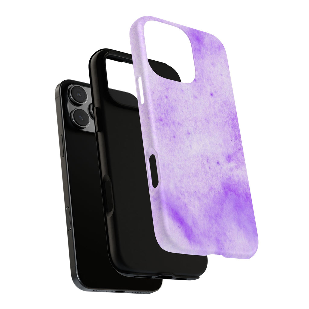 Stylish Phone Case, Purple Marble Design