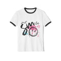 Just Smile Cotton Ringer T-Shirt