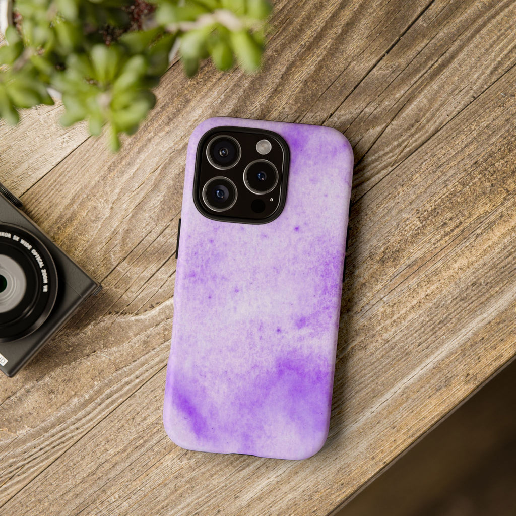 Stylish Phone Case, Purple Marble Design