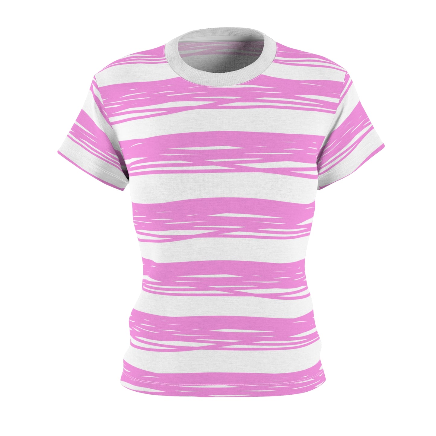 Stylish Tee with righe rosa