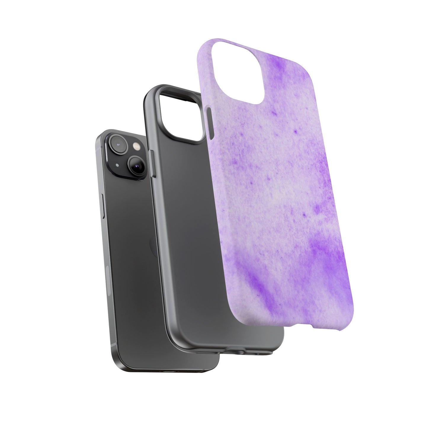 Stylish Phone Case, Purple Marble Design