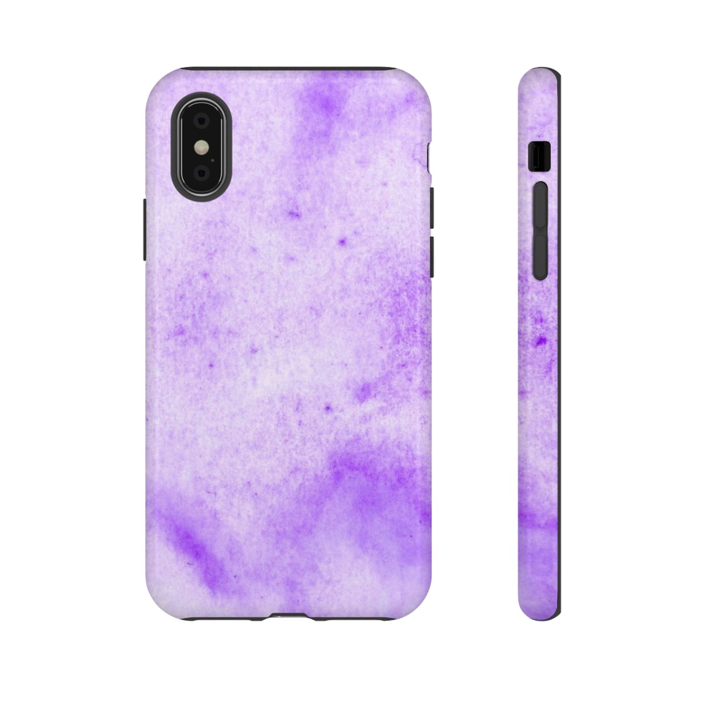 Stylish Phone Case, Purple Marble Design